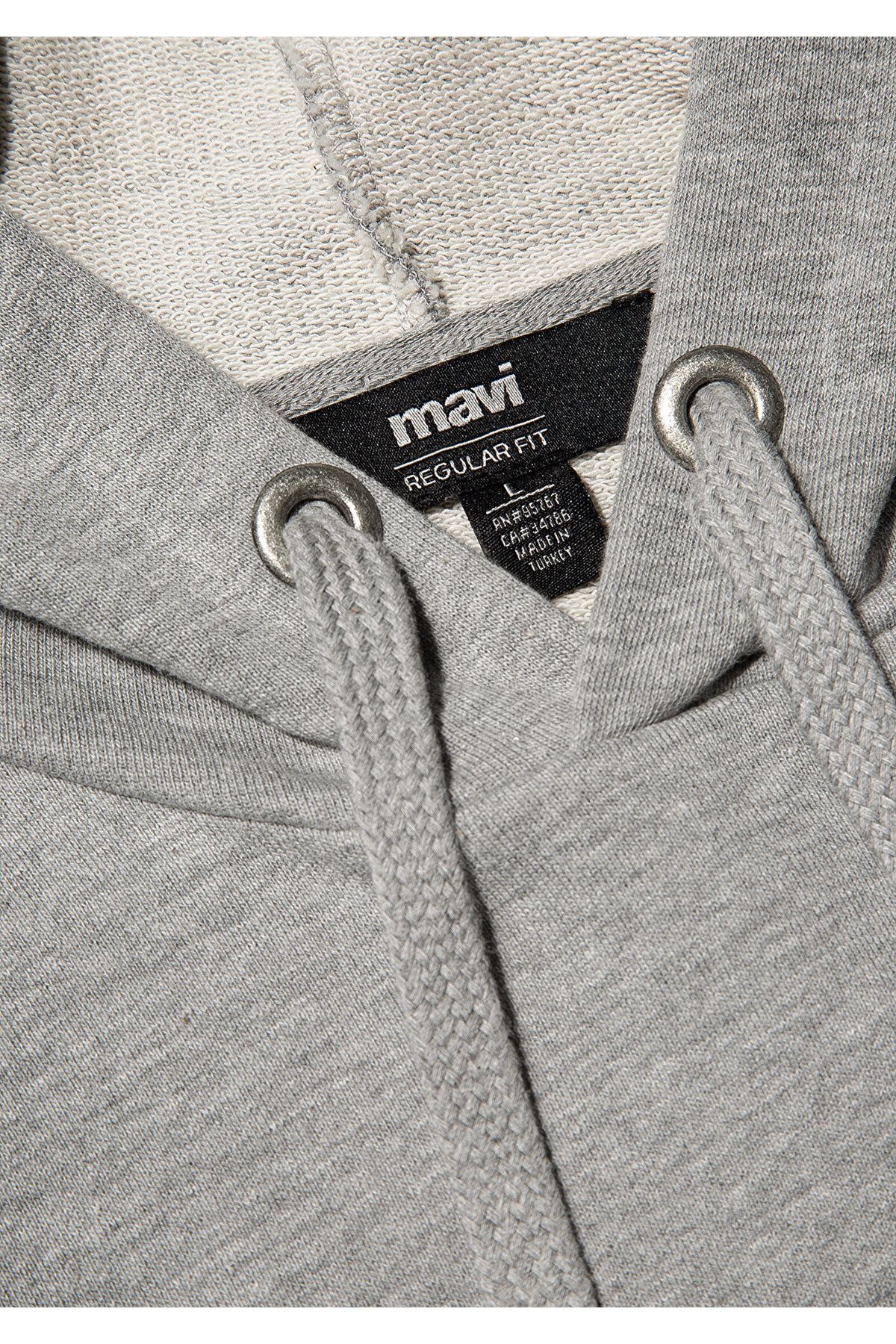 Mavi-Φούτερ με λογότυπο με κουκούλα γκρι 065606-28387 6