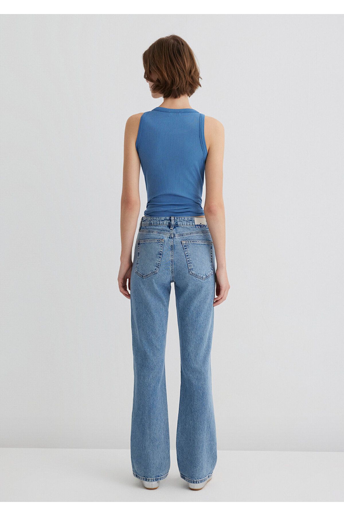 Mavi-Pantaloni Jeans Indigo Si Miav anii 90 5