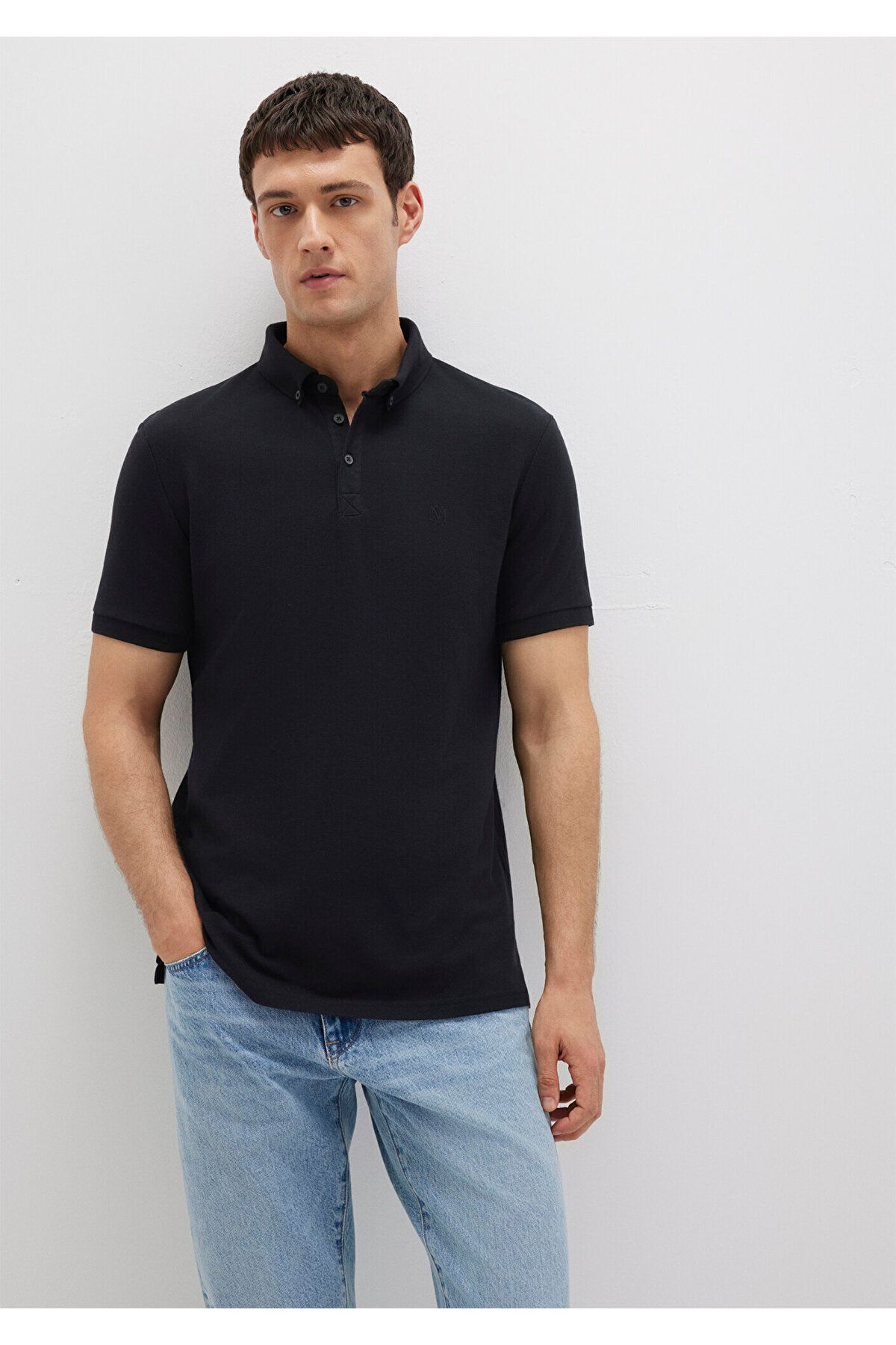 Mavi-Черна поло тениска Slim Fit / тясна кройка 063247-900 3