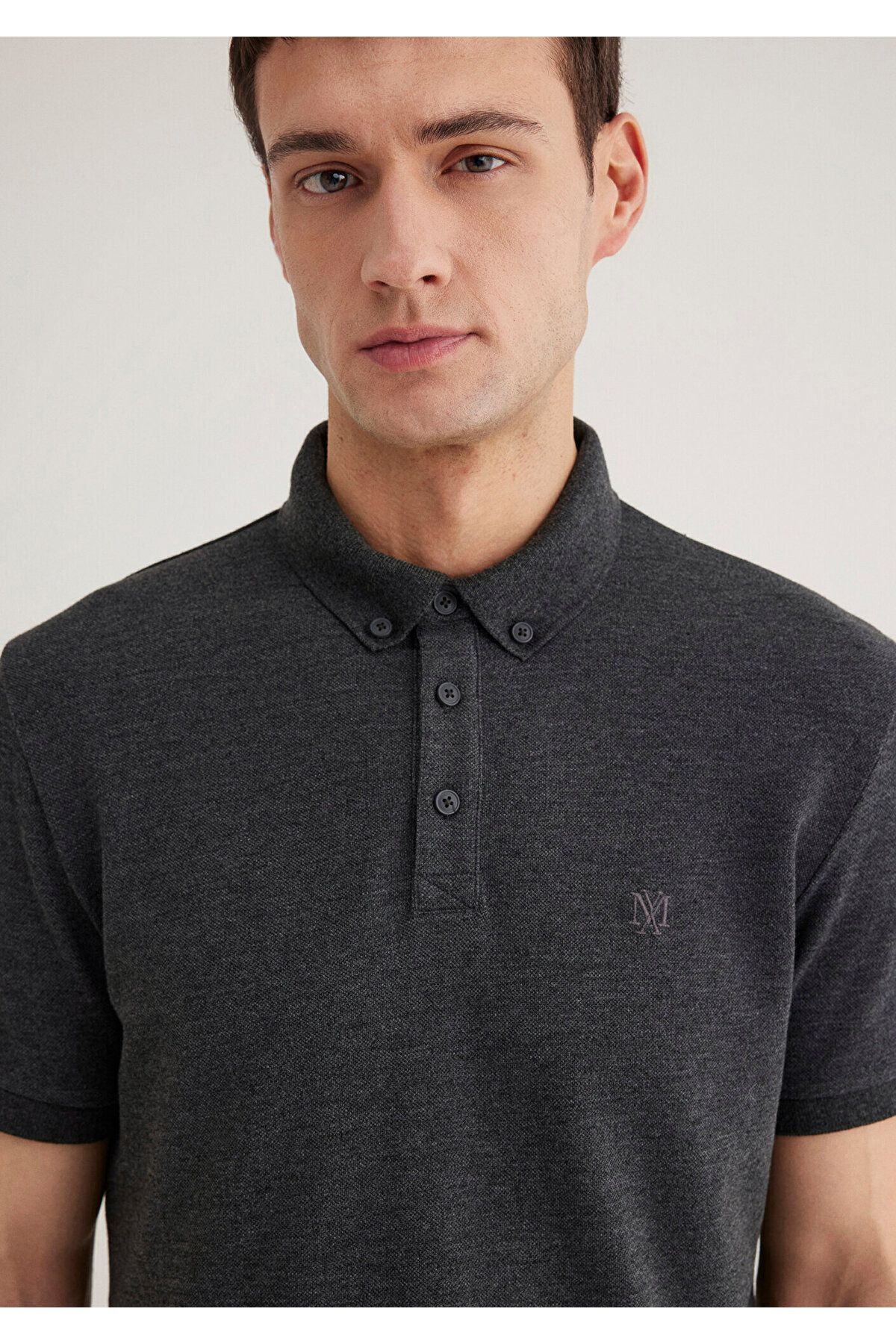Mavi-Anthracite Slim Fit Polo T-shirt -063247-28392 5