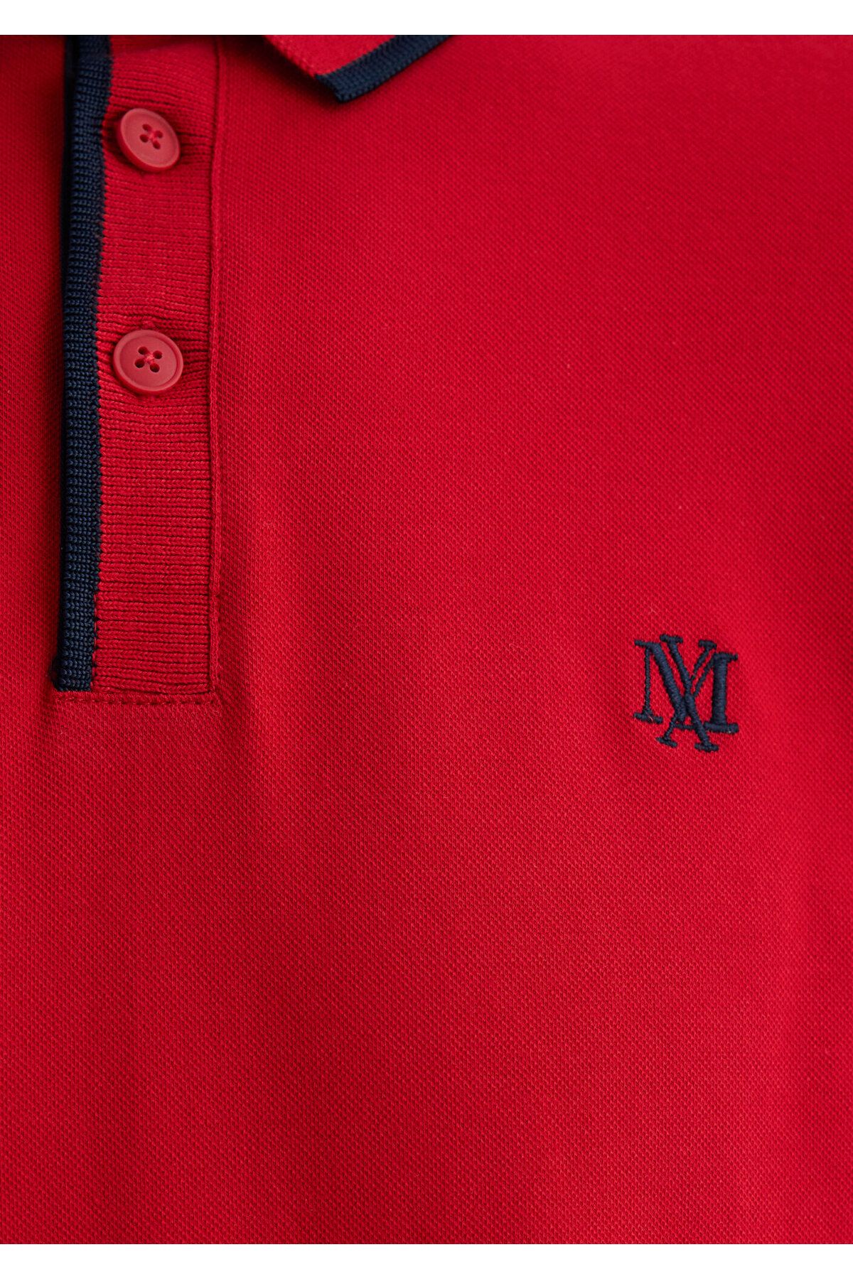 Mavi-Red Polo T-Shirt - Collar Detailed, Fitted Cut062373-28441 7