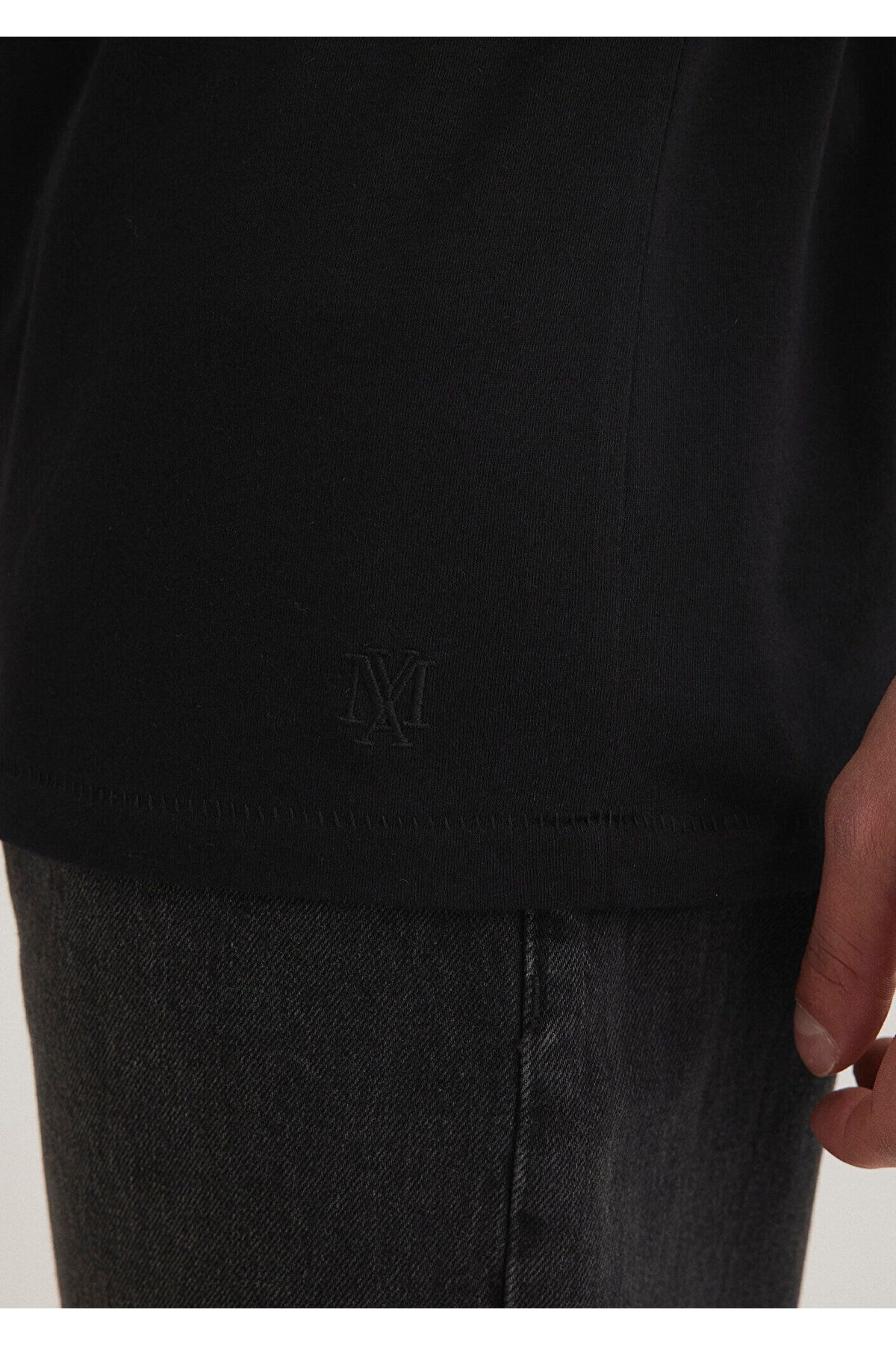 Mavi-Black Fitted T-Shirt - Collar Detailed, Fitted Cut064019-20933 6