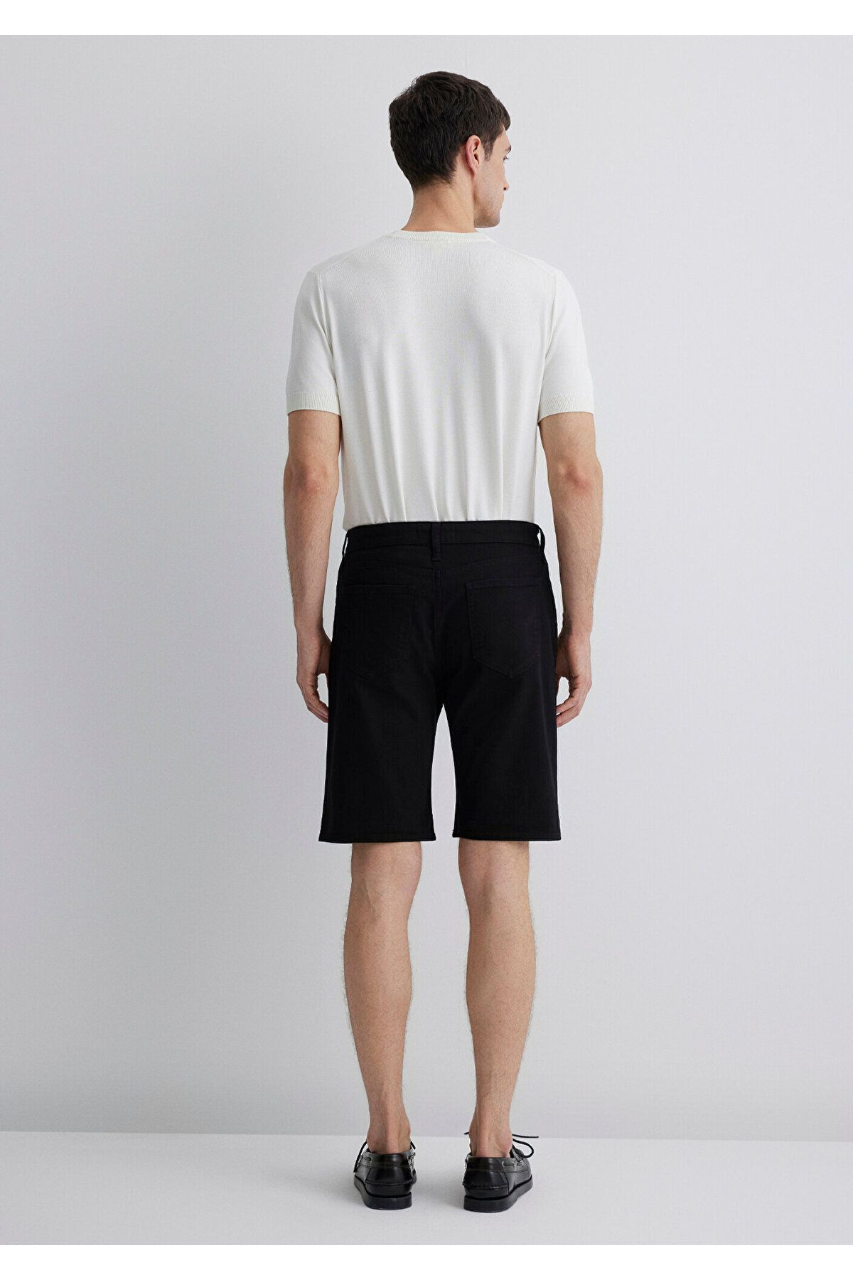 Mavi-Brian Black Comfort Jean Shorts 0418423313 4