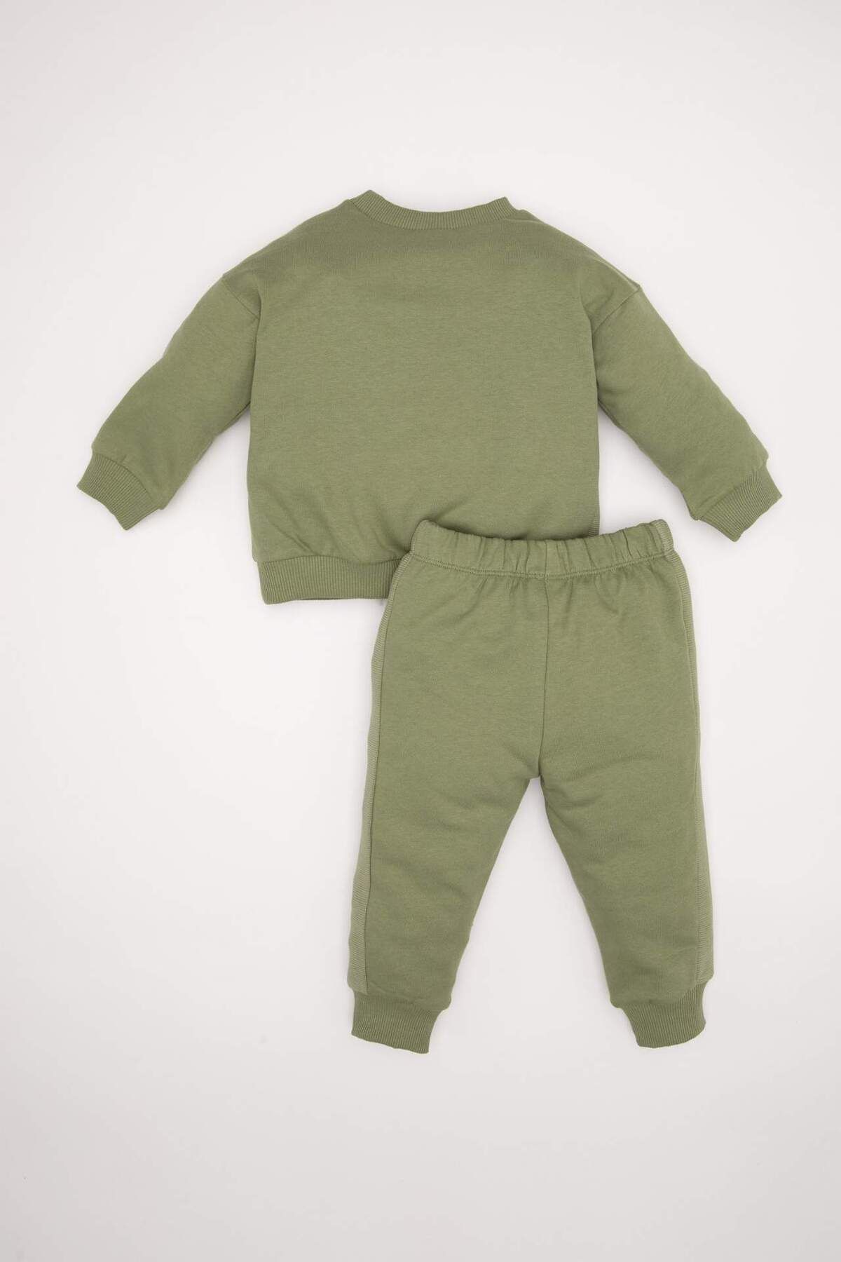 DeFacto-Baby Boy 2 Piece Set Printed Crew Neck Sweatshirt Elastic Waist Jogger Sweatpants D5935A524Wn 6