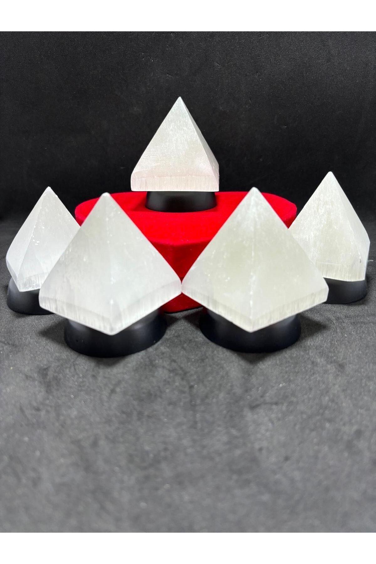 Selenite Pyramid Natural Stone Energy Cleaner