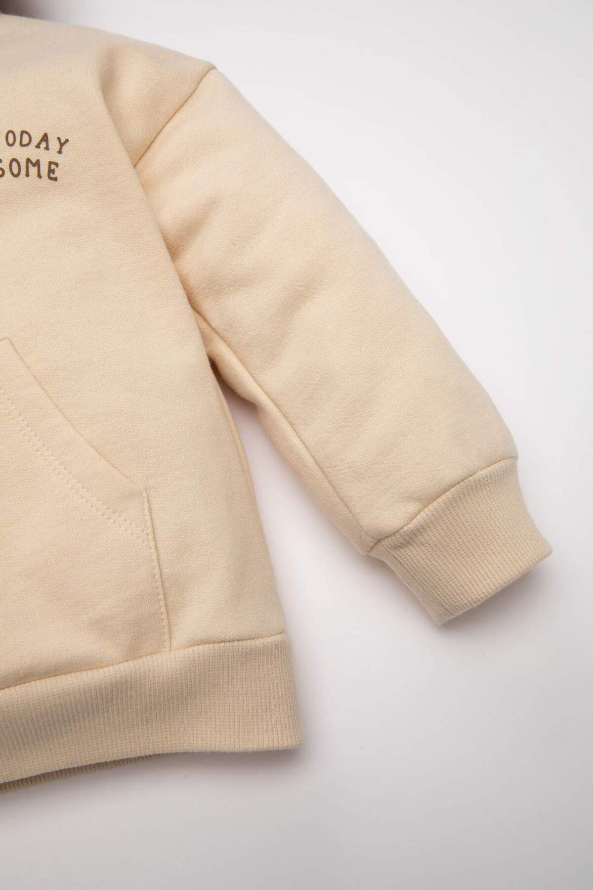 DeFacto-Hooded Printed Sweatshirt and Elastic Waist Jogger Sweatpants for Baby Boy - D4698A524Au 4