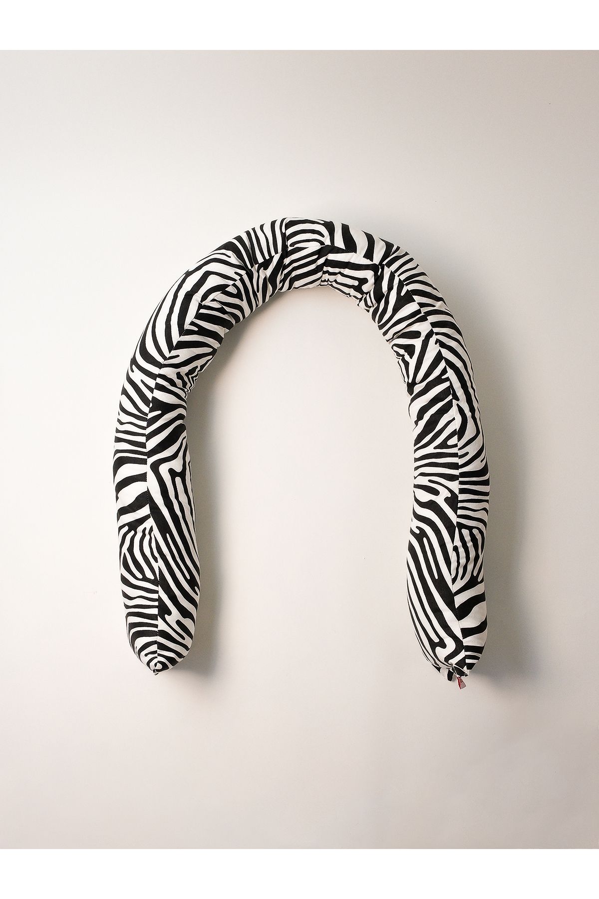 Galia Tasarım-Candy - Zebra Pattern Black and White Multi-Purpose U-Shaped Sausage Pillow 3