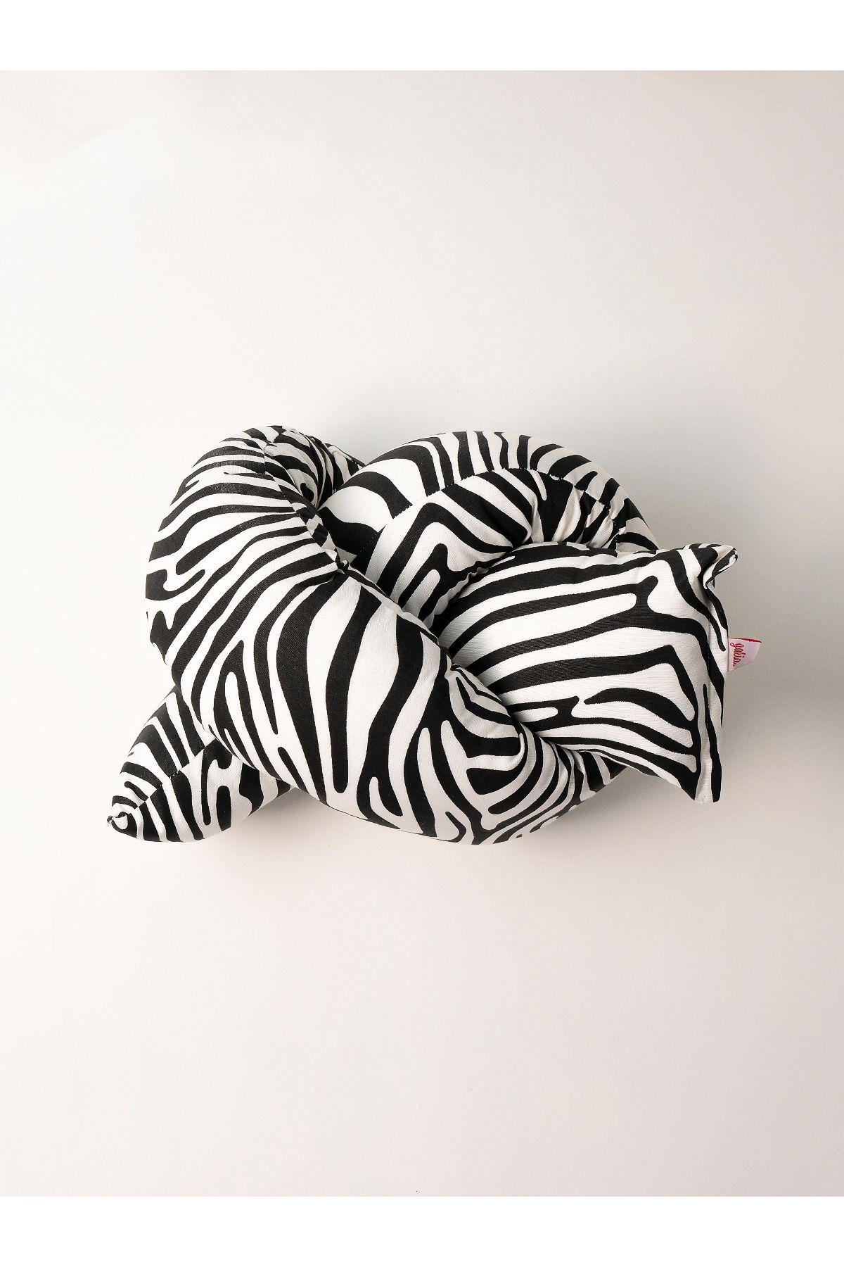 Galia Tasarım-Candy - Zebra Pattern Black and White Multi-Purpose U-Shaped Sausage Pillow 2