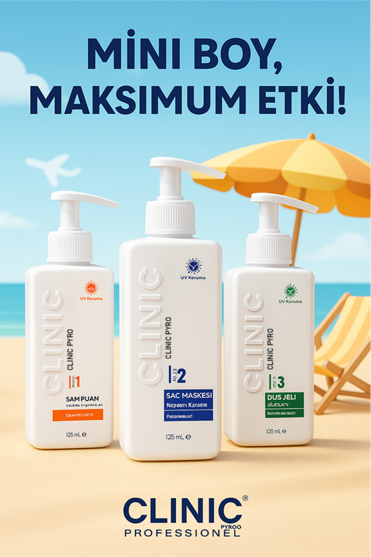 3'lü Seyahat Seti – Şampuan, Saç Maskesi Ve Duş Jeli | Keratin & Aloe Vera Destekli Bakım 3x125 ml — TYCSYJIU0N171688210194595 — تصویر 2 از 2