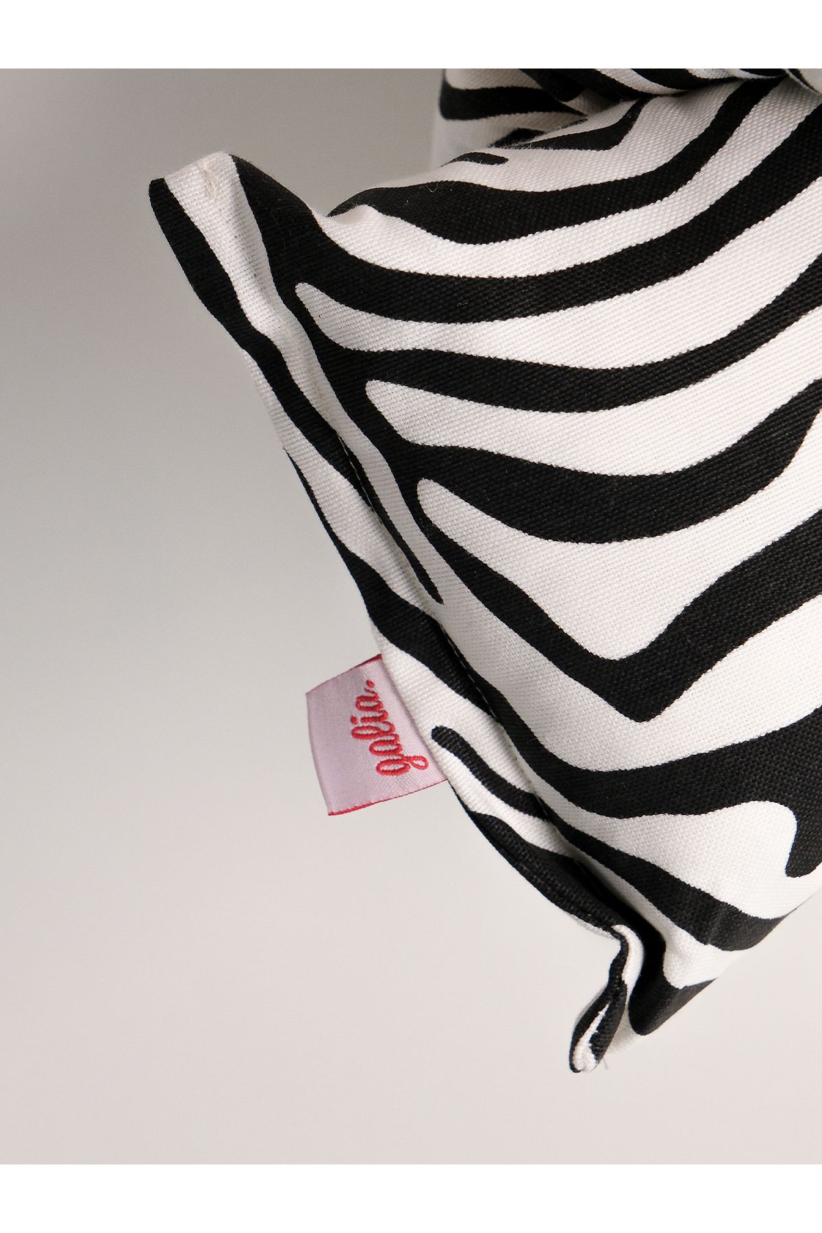 Galia Tasarım-Candy - Zebra Pattern Black and White Multi-Purpose U-Shaped Sausage Pillow 5