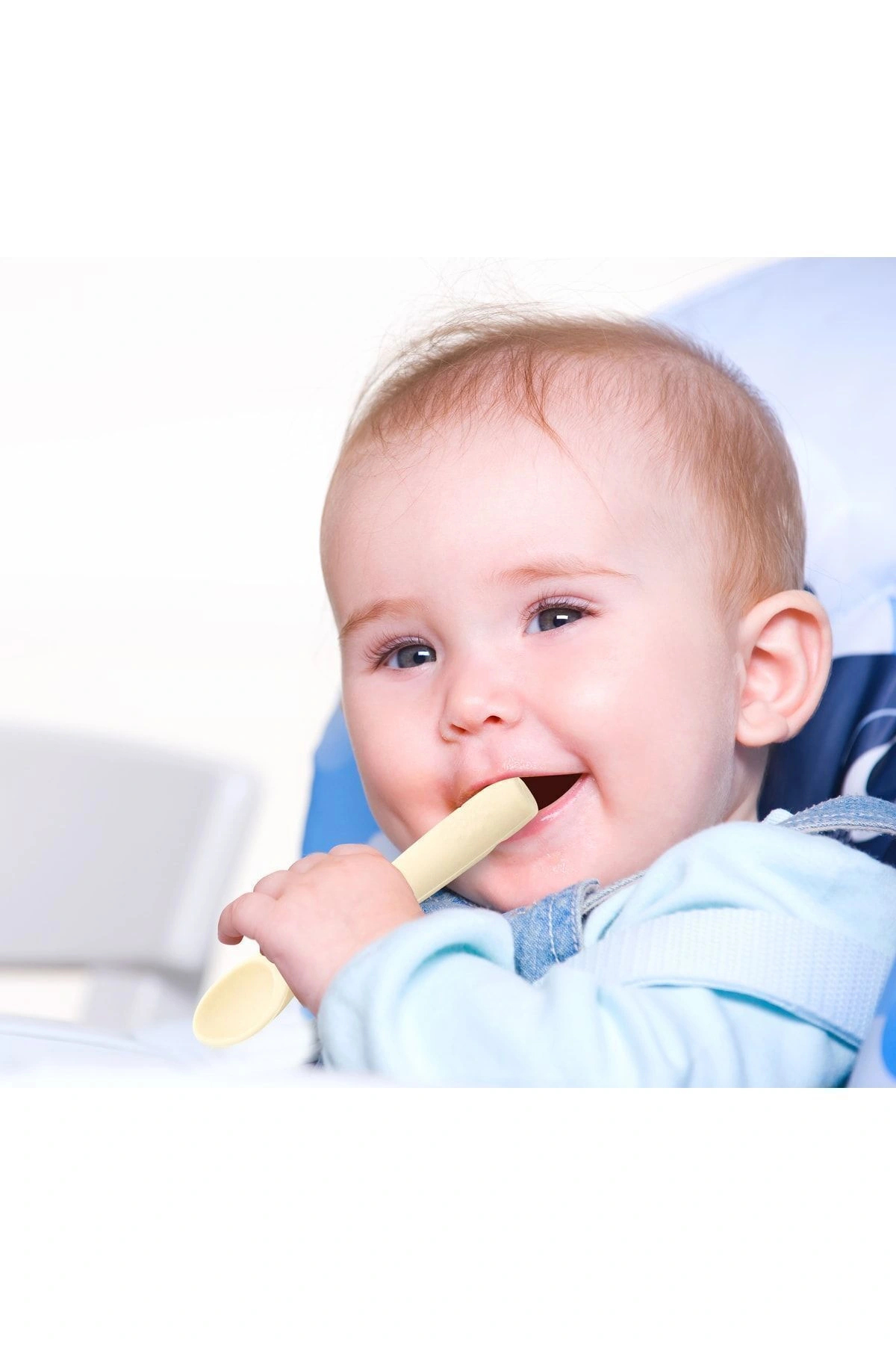 Babyjem Diş Kaşıyıcılı Silikon Kaşık Ekru - Bpa & Pvc & Latex & Plastik Içermez. fotoğrafı 6 (önizleme)