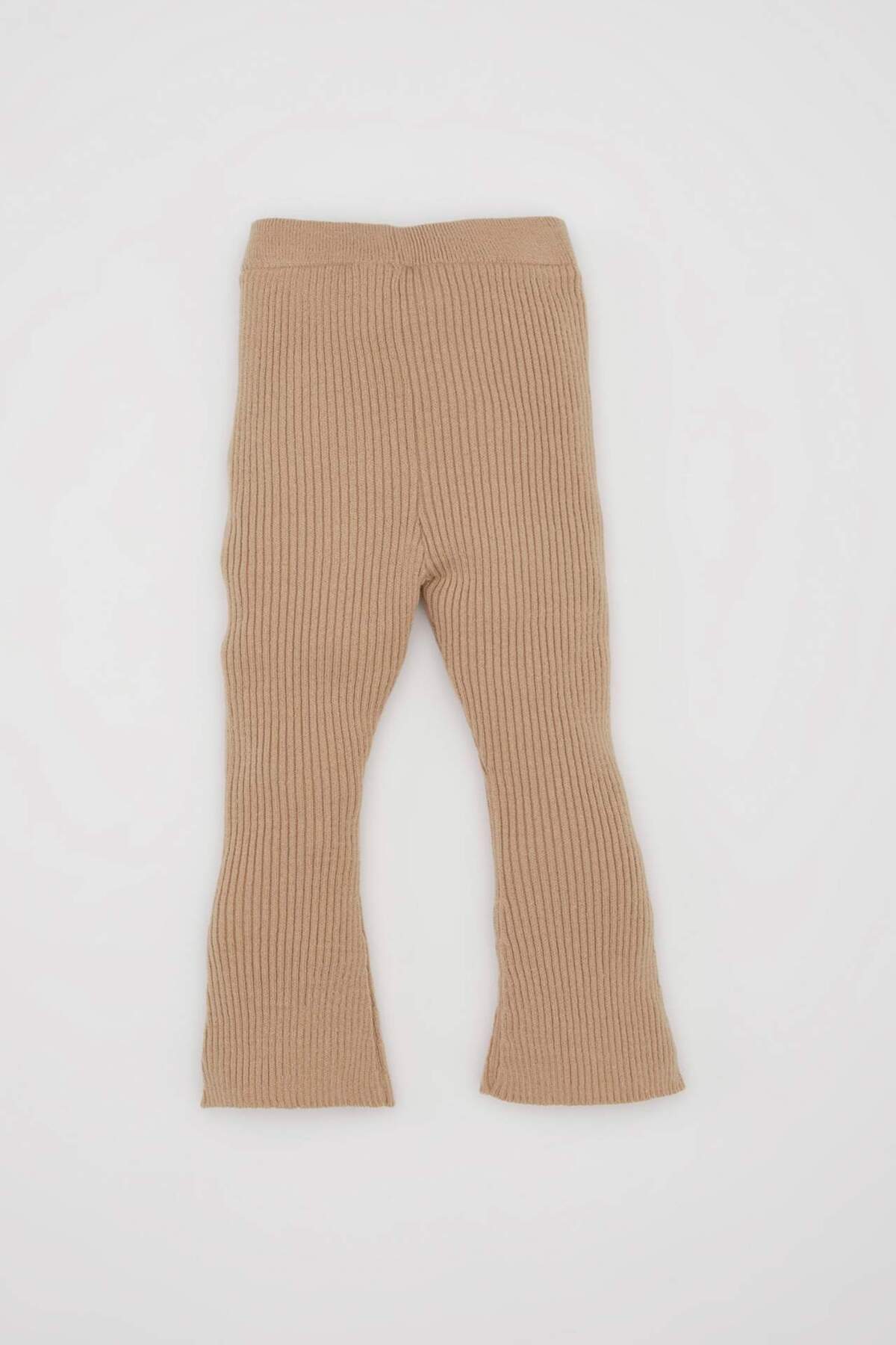 DeFacto-Baby-Mädchen-Strick-Leggings mit ausgestelltem Bein, gerippt, beige, C8442A524WN 4