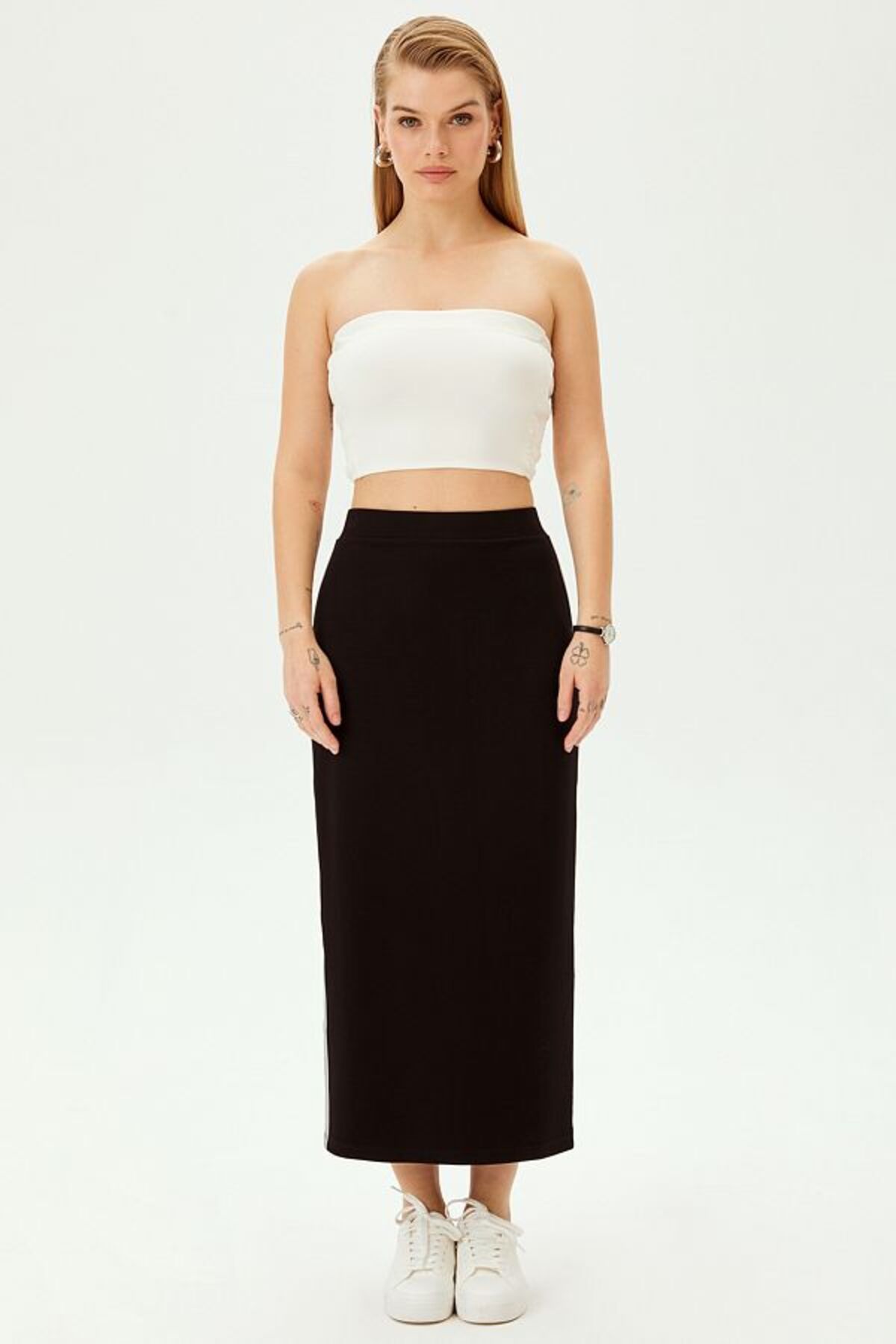 Allyco-Πλεκτή φούστα Midi Regular Comfortable Fit 5