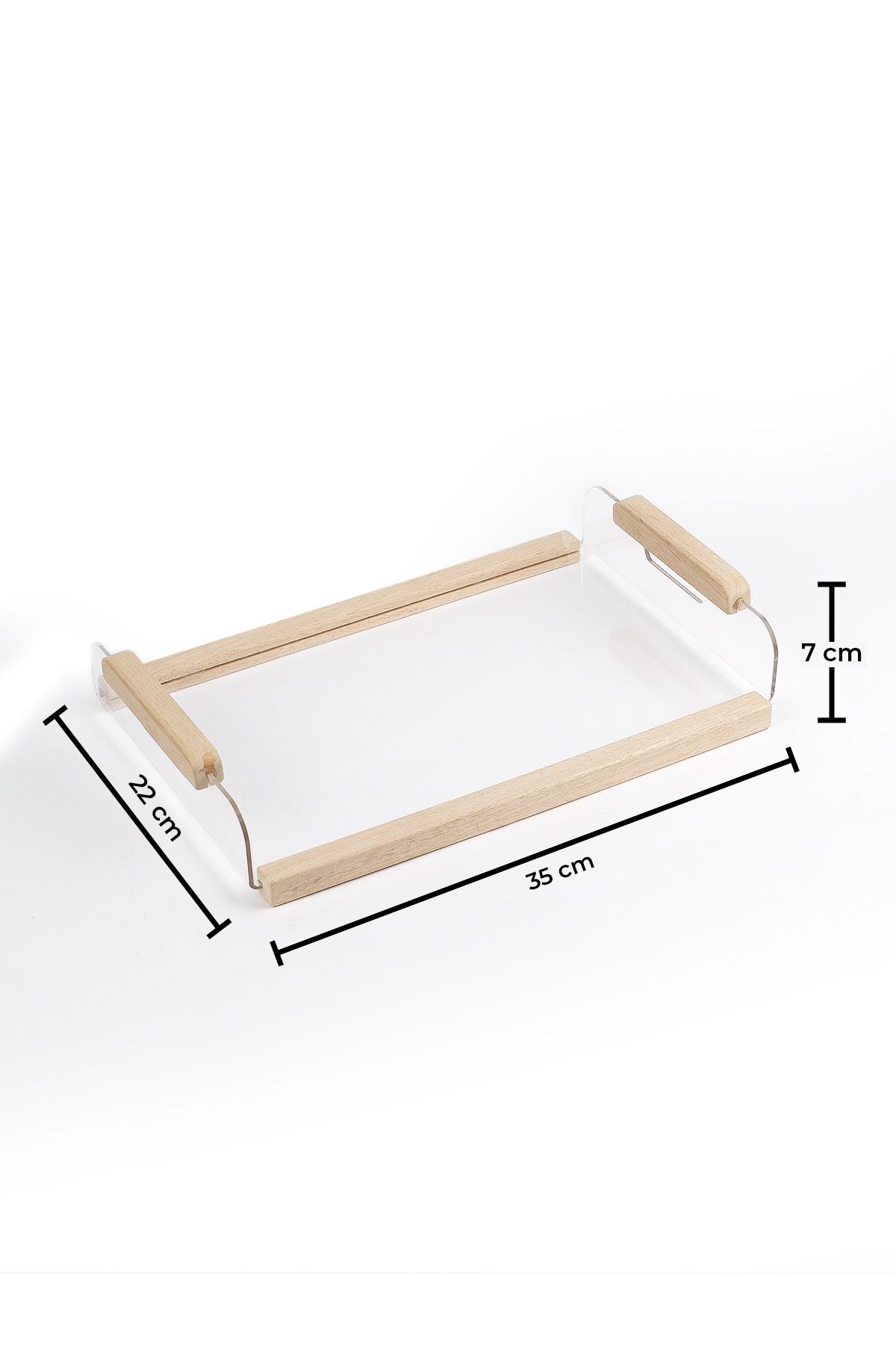 Pikas-Modern Design Transparent Plexiglass, Stylish Serving and Presentation Tray 5