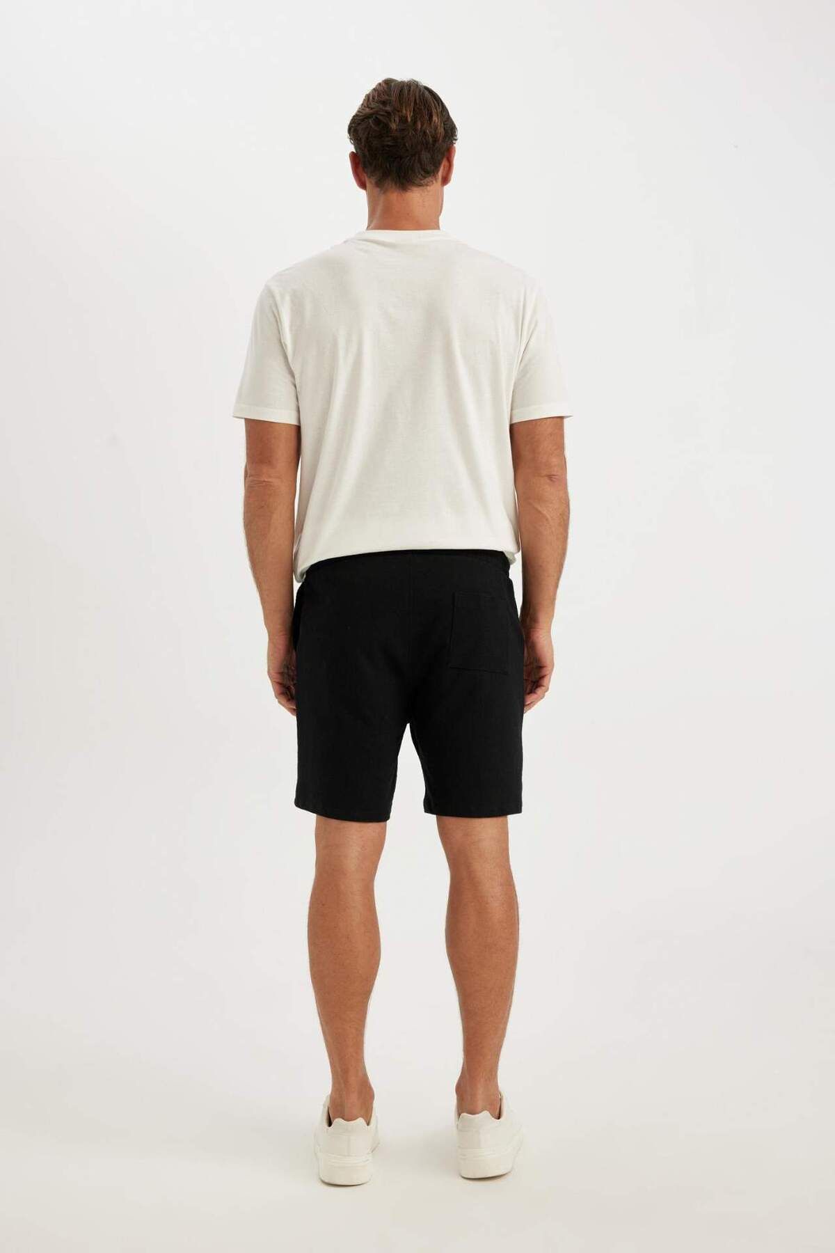 DeFacto-Regular Fit Šortky s kapsami Jacquard Basic D5107AX24SM 6