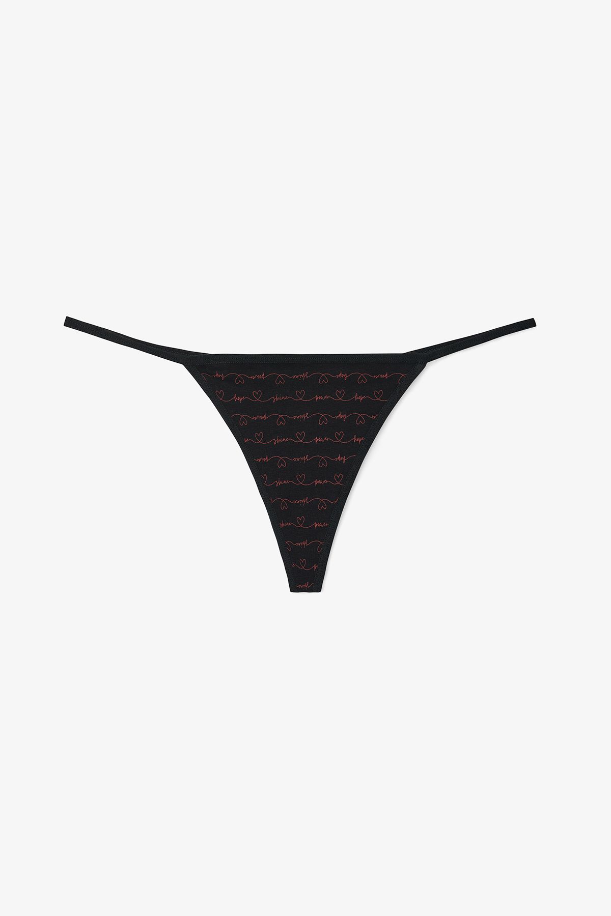 Penti-Hope Heart Patterned Low Waist 3-Piece String Panties 4