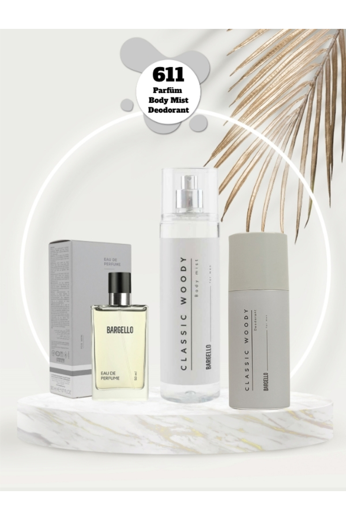 611 Erkek Parfüm Seti Woody Edp+deo+body Mist — BRGEST3AR611