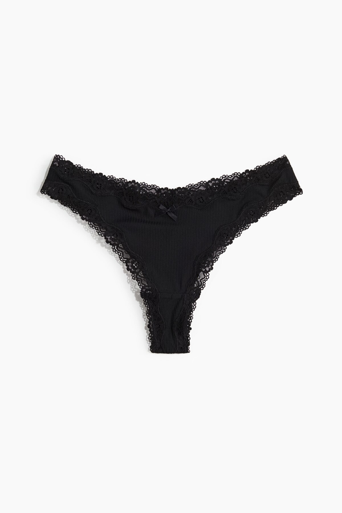H&M 5'li Mikrofiber ve Dantel Brazilian Külot görsel 2