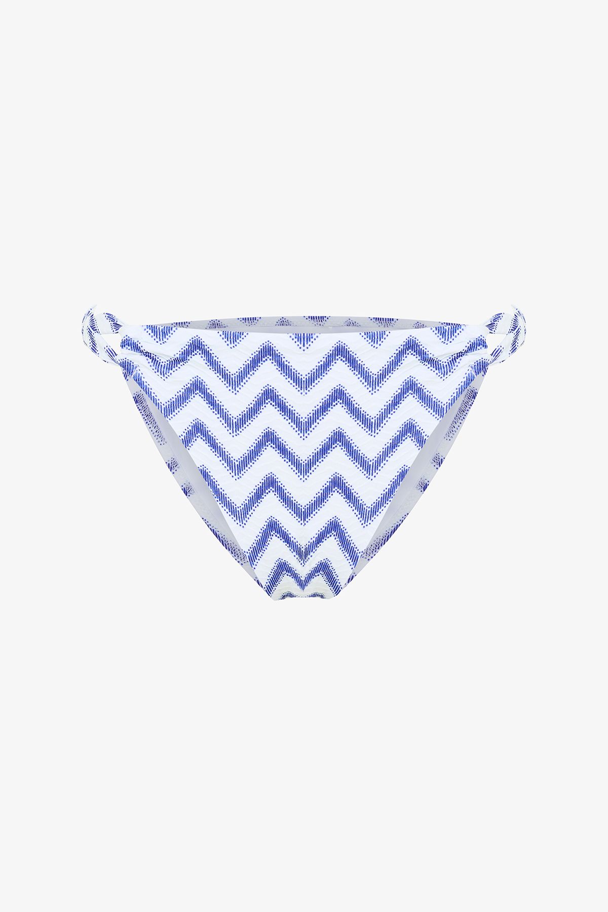 Penti-Bianna Navy Side Zigzag Patterned Hipkini Bikini Bottom 6