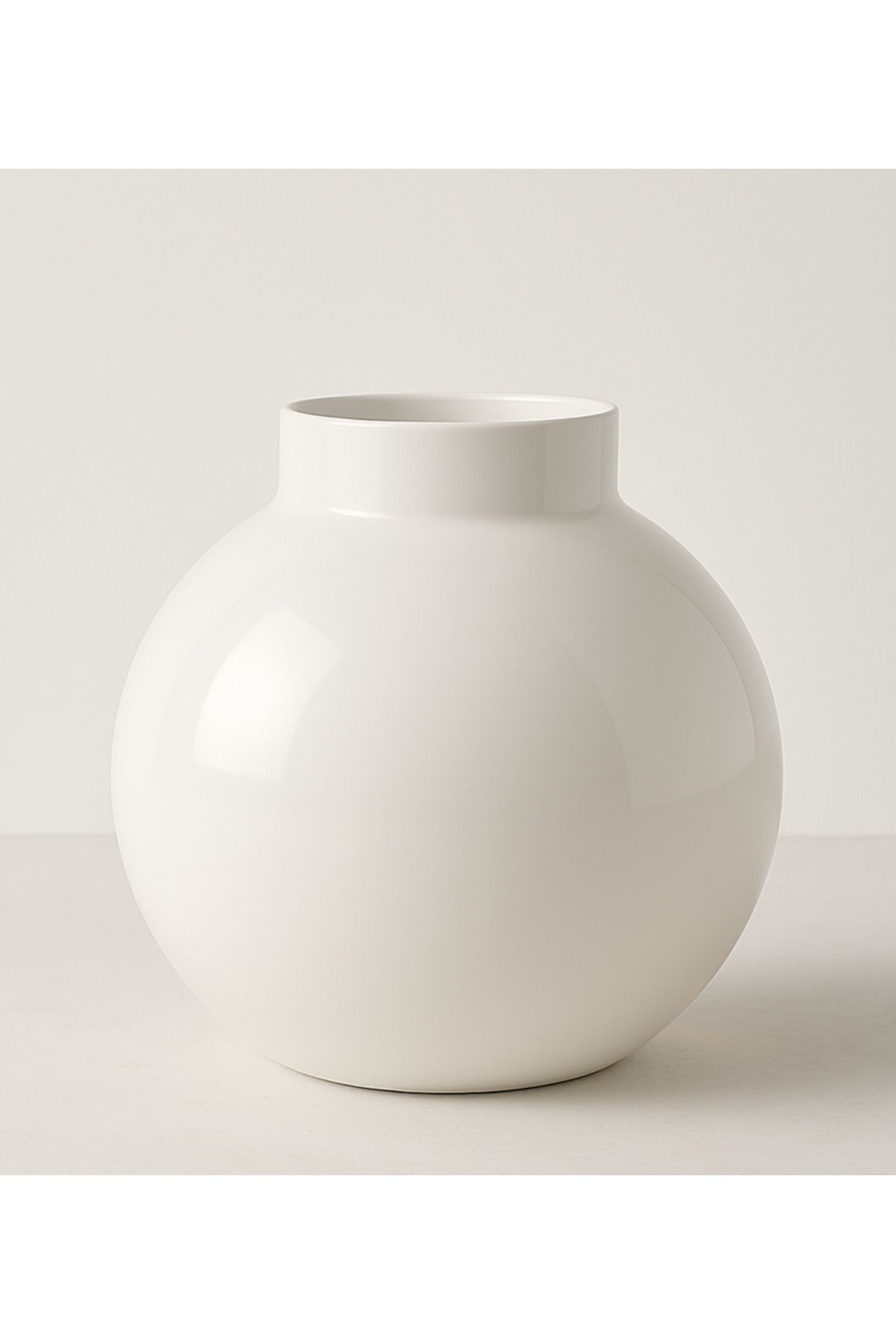 Lui Tasarım-Special Design Glass Modern Large XL Size Invitation Special Day Tables Simple Stylish Elegant White Vase 27*27*11 3