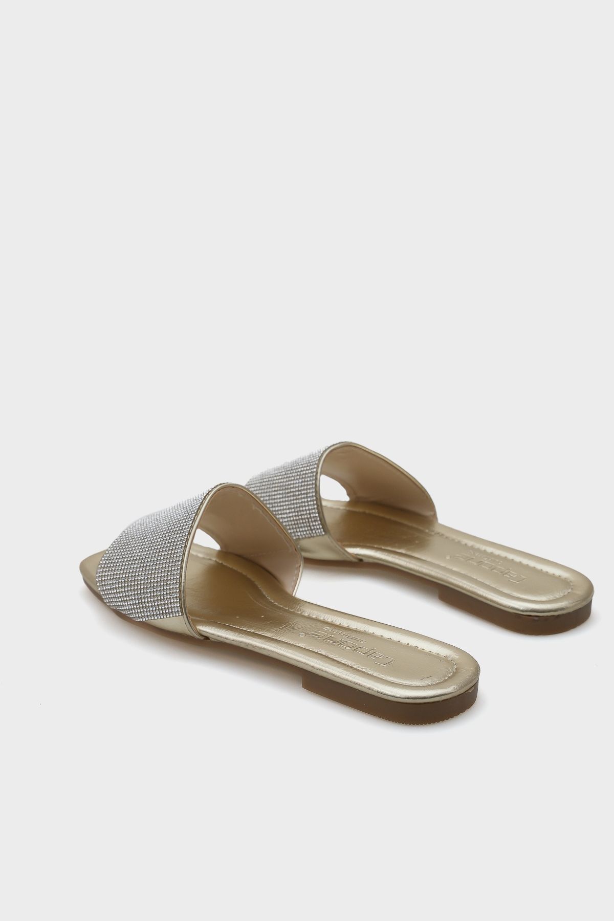 Capone Outfitters-Stoned Dámské pantofle s jedním páskem na plochém podpatku 4