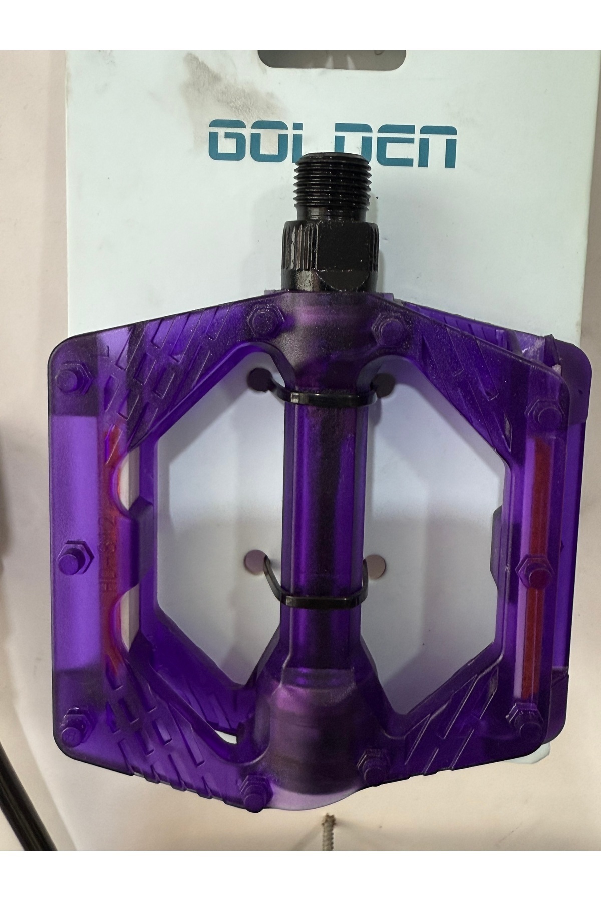 Golden Mor Renkli Geniş Bilyalı Platform Pedal