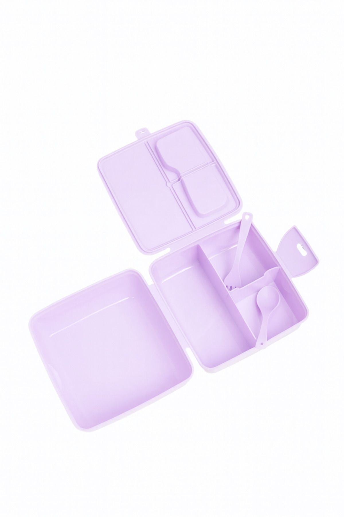 WİGGLE-4 Compartment Children's Lunch Box with Spoon and Fork - Food Storage Container Lunch Box 2