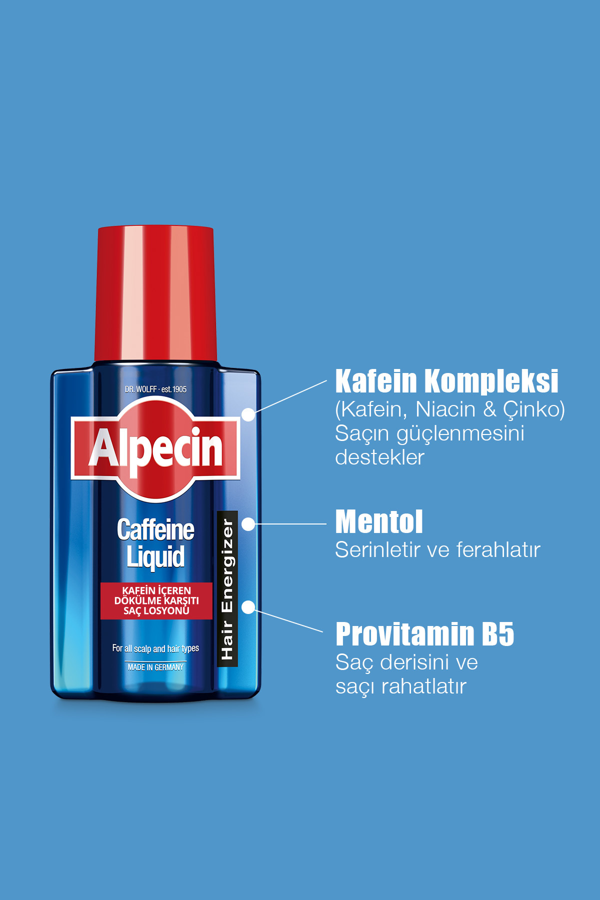 ALPECİN-Alpecin C1 Anti-Hair Loss with Caffeine - X2 Pieces Hair Lotion Shampoo 7