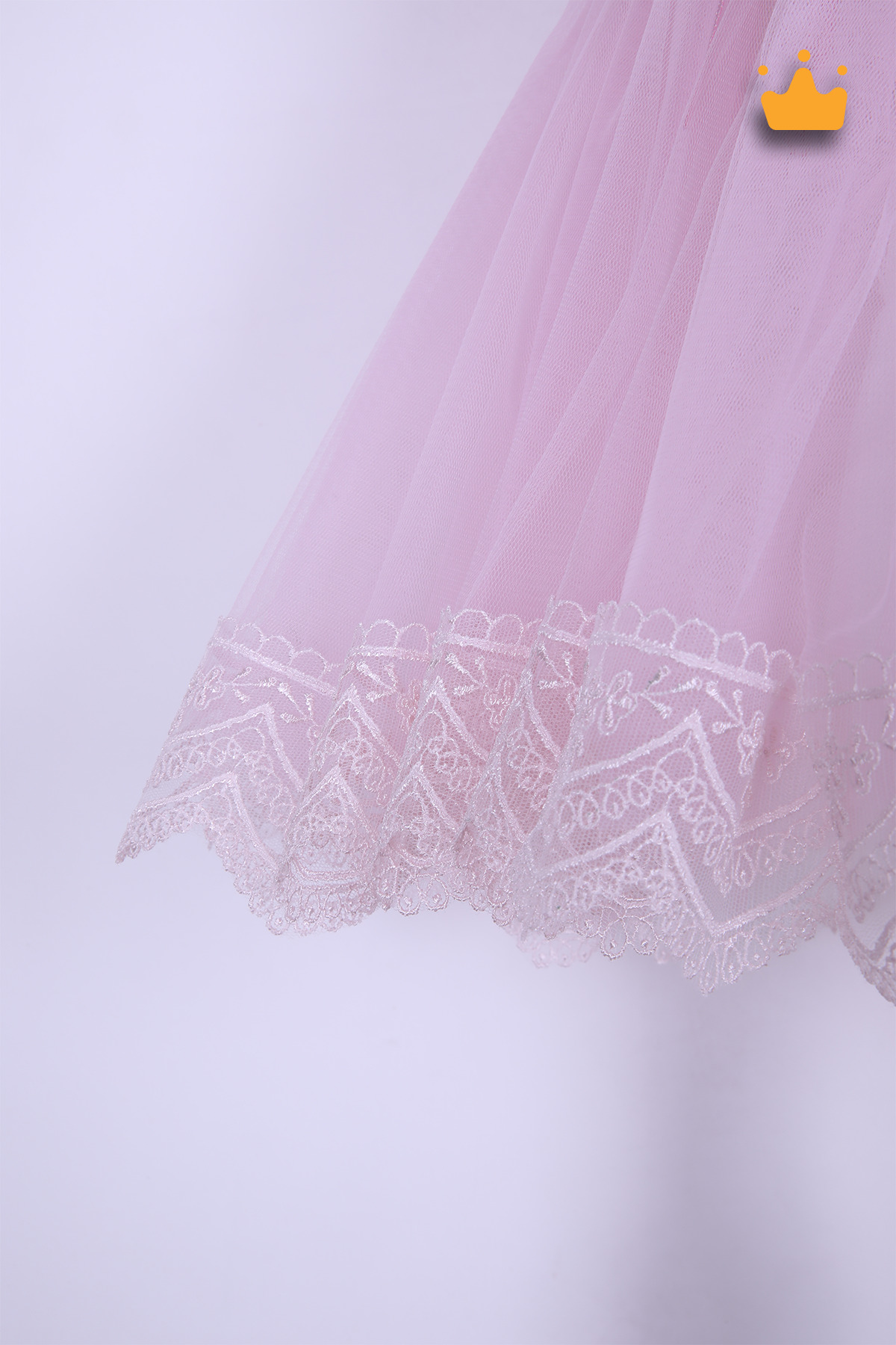 MİNİMONY 0-24 Ay Gofre Tül Etekli Kız Bebek Çocuk Abiye Bayramlık Elbise Saç Bandı Set Pembe 1007 fotoğrafı 5 (önizleme)