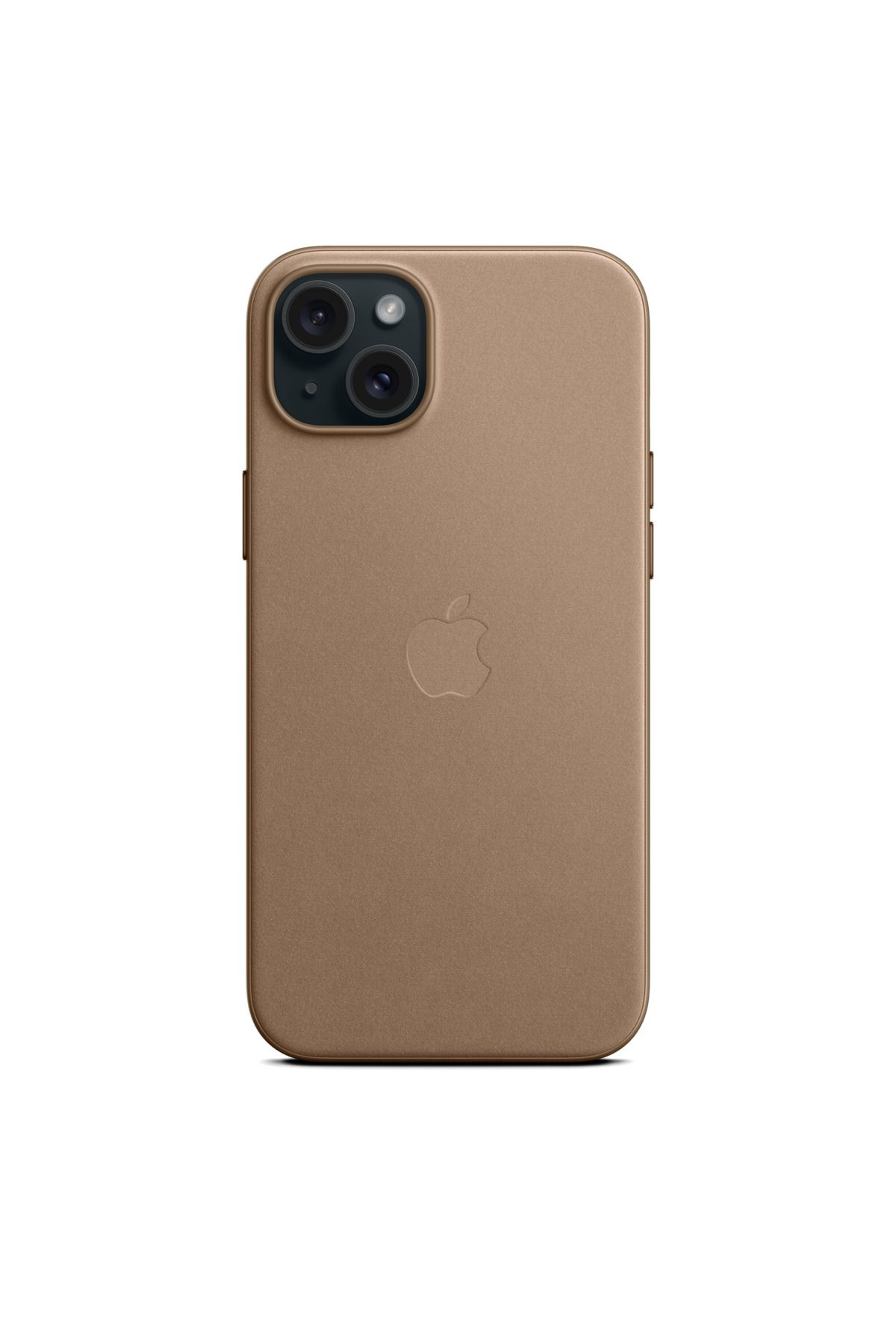 Apple-جراب iPhone 15 Plus FineWoven مع MagSafe - بني رمادي 5