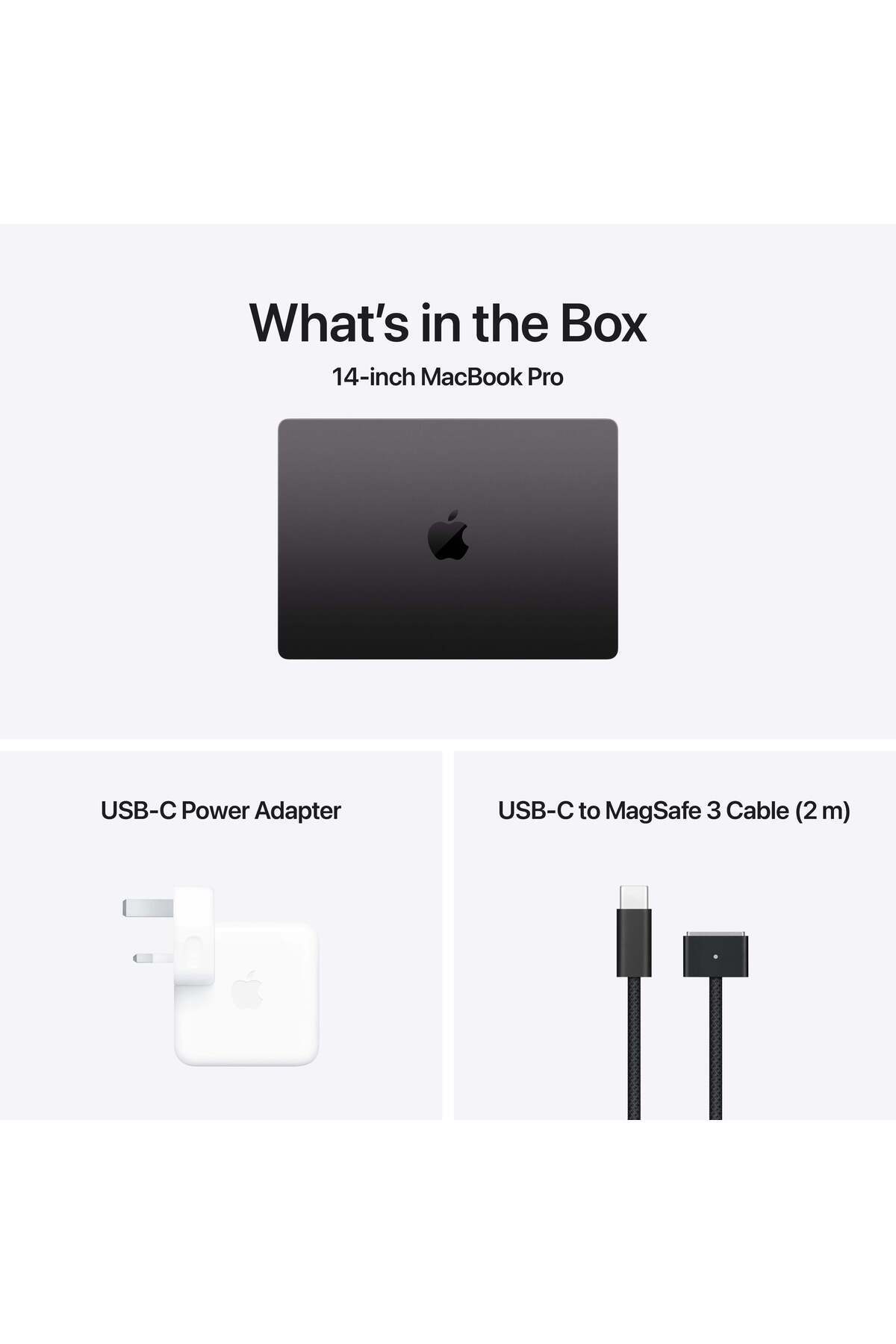 Apple-ماك بوك برو مقاس 14 بوصة: شريحة M4 Pro مع وحدة معالجة مركزية 12 نواة ووحدة معالجة رسومية 16 نواة، وSSD سعة 512 جيجابايت - أسود فضائي 8