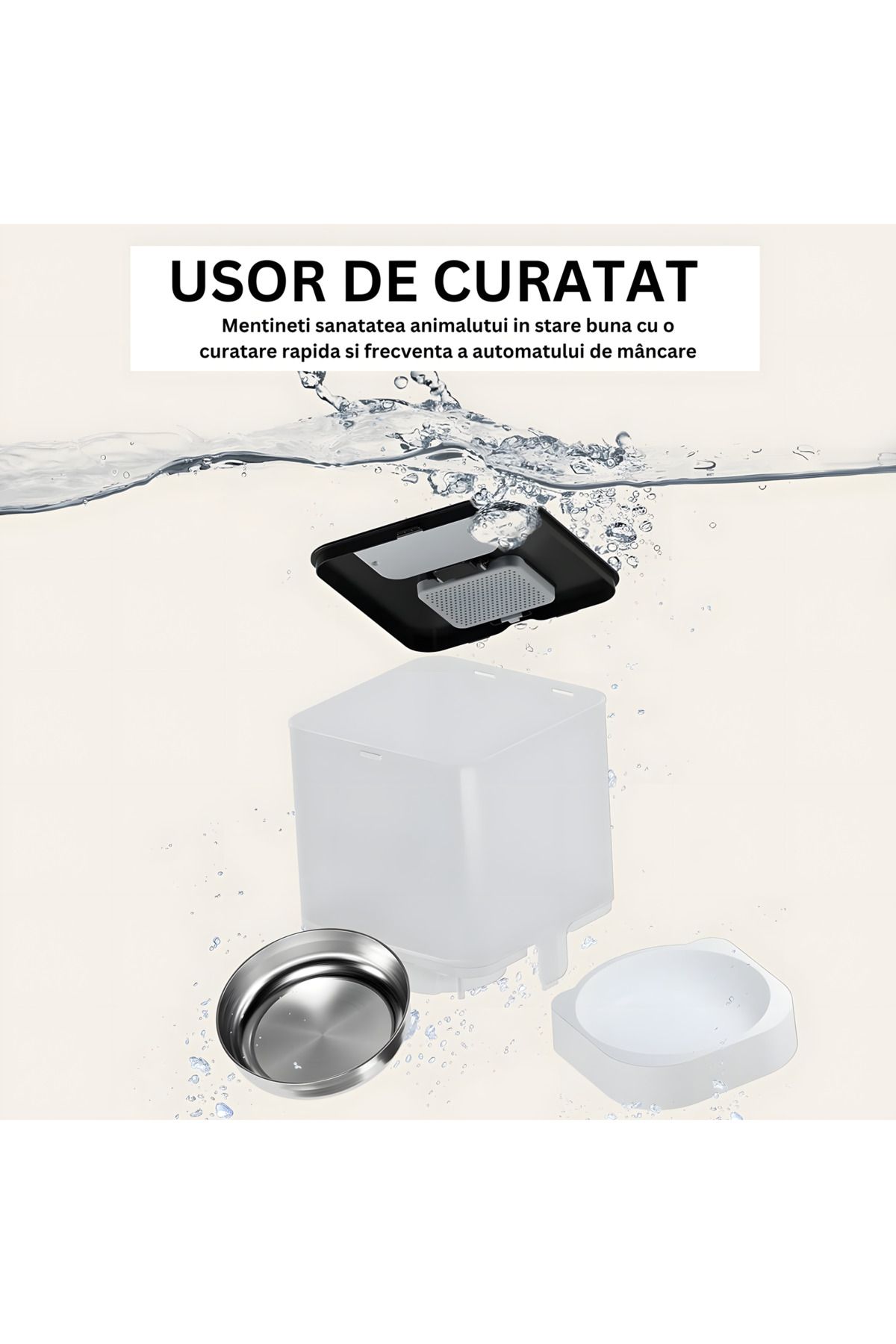 Infiniteea-Hrănitor automat pentru câini și pisici, 4L, Wifi, programabil 5