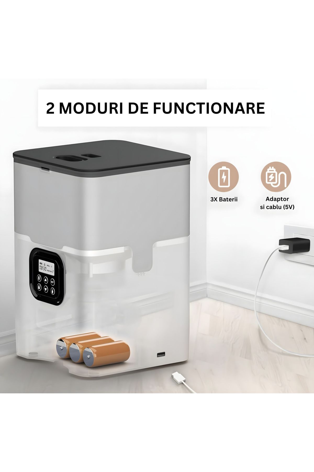Infiniteea-Hrănitor automat pentru câini și pisici, 4L, Wifi, programabil 4