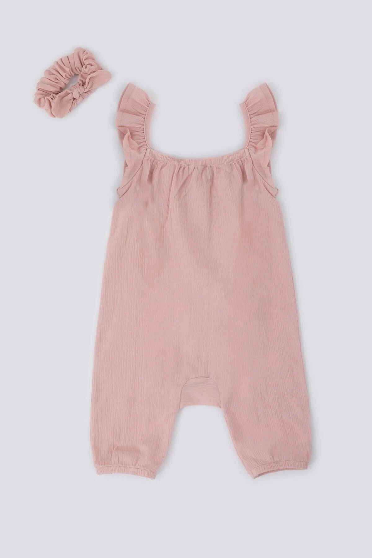 U.S. Polo Assn. U.s. Polo Assn Sweet Candy Pembe Bebek Bandanalı Salopet Takım fotoğrafı 4 (önizleme)