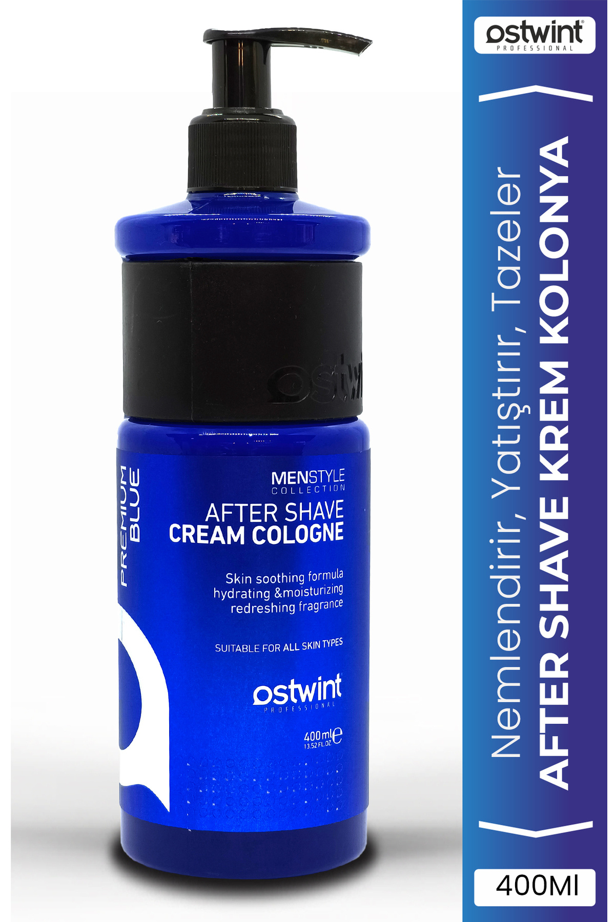 Ostwint Tıraş Sonrası Krem Kolonya Balsam Premium Blue 400 Ml