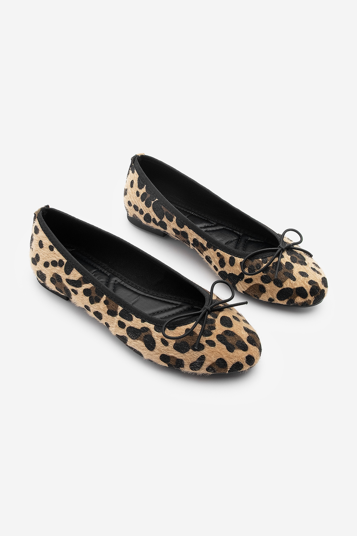 Marjin-Damen Täglich Ballerinas Runde Nase Ballerinas Ballerinas Adusa Leopard 5