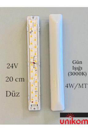 UNİKOM 10'lu Paket 24v Tente Led Aydınlatma Armatür 20cm-düz Taban- Gün Işığı...