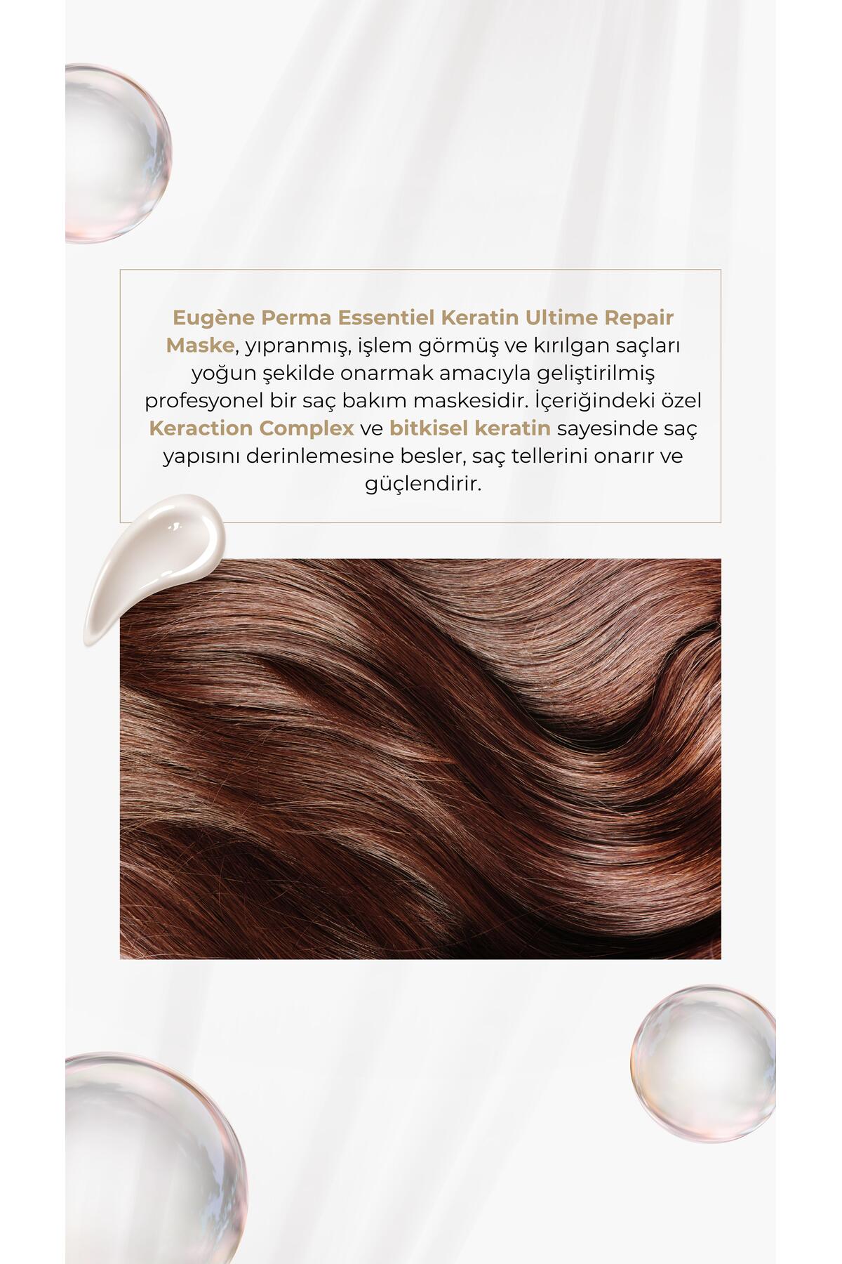 Keratin Maske 500 ml - Yıpranmış Saçlar Için Saç Maskesi — 3140100347319 — تصویر 2 از 4