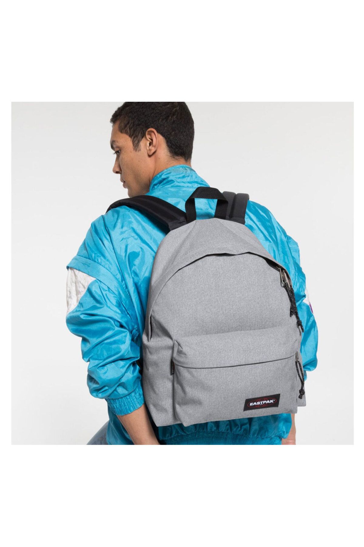 Eastpak-Unisex Gray Padded Pak'r Backpack 6