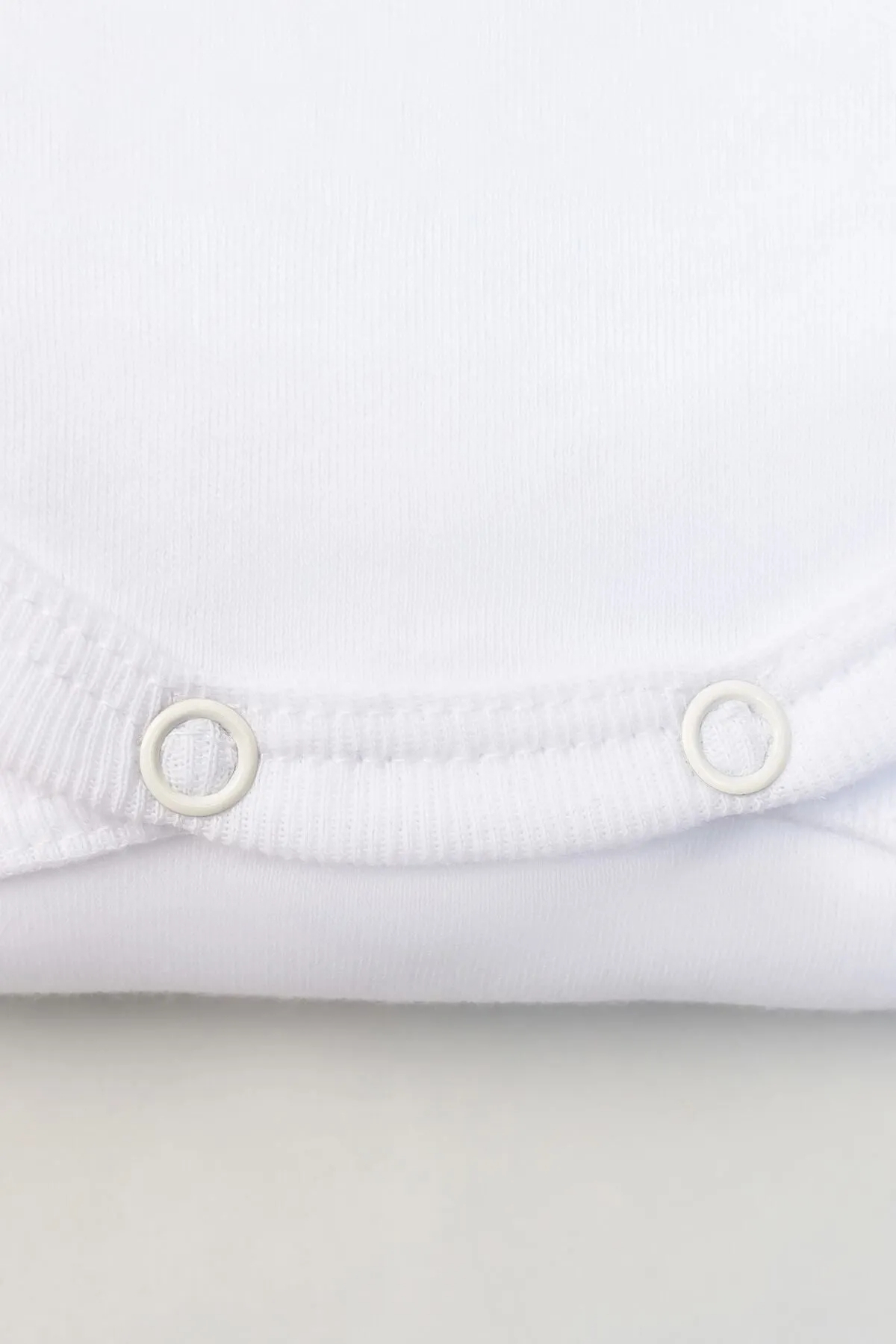 gültekin bebe %100 Pamuk 5li Beyaz Askılı Bebek Body Zıbın fotoğrafı 2 (önizleme)