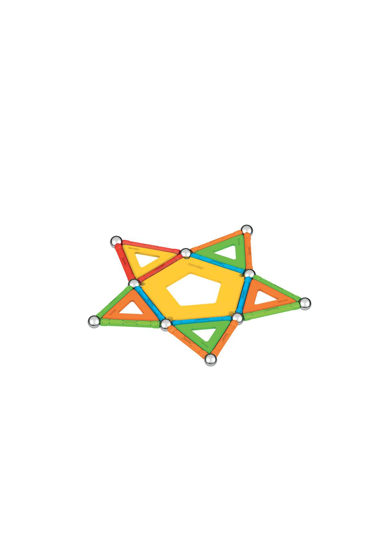ساخت‌وسازهای مغناطیسی سوپرکلر برای کودکان، اسباب‌بازی مغناطیسی، مجموعه سبز، ۱۰۰٪ پلاستیک بازیافتی