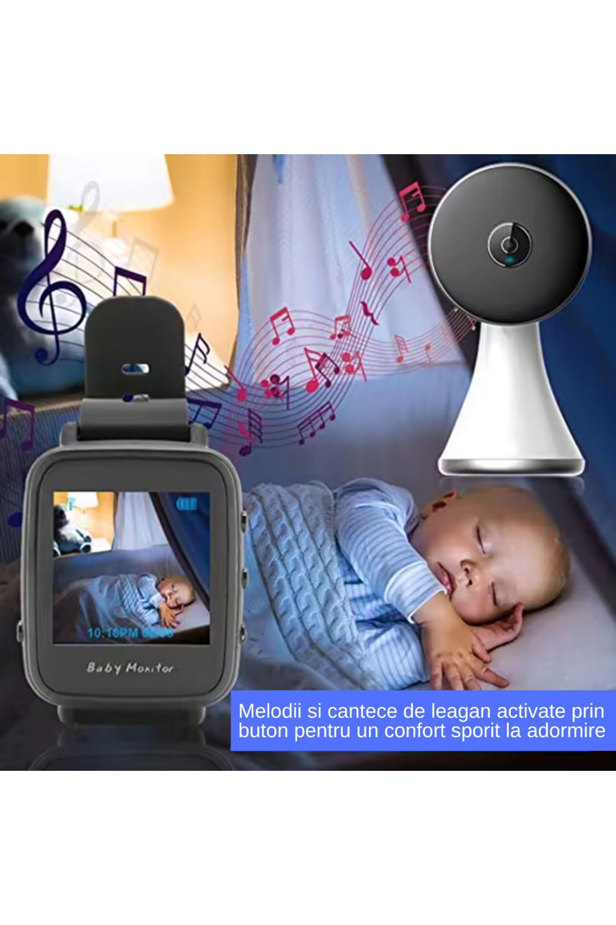 MILARIS-Wireless Baby Monitor With Smartwatch, MILARIS®, Ability to Talk to Baby, Built-in Microphone 3