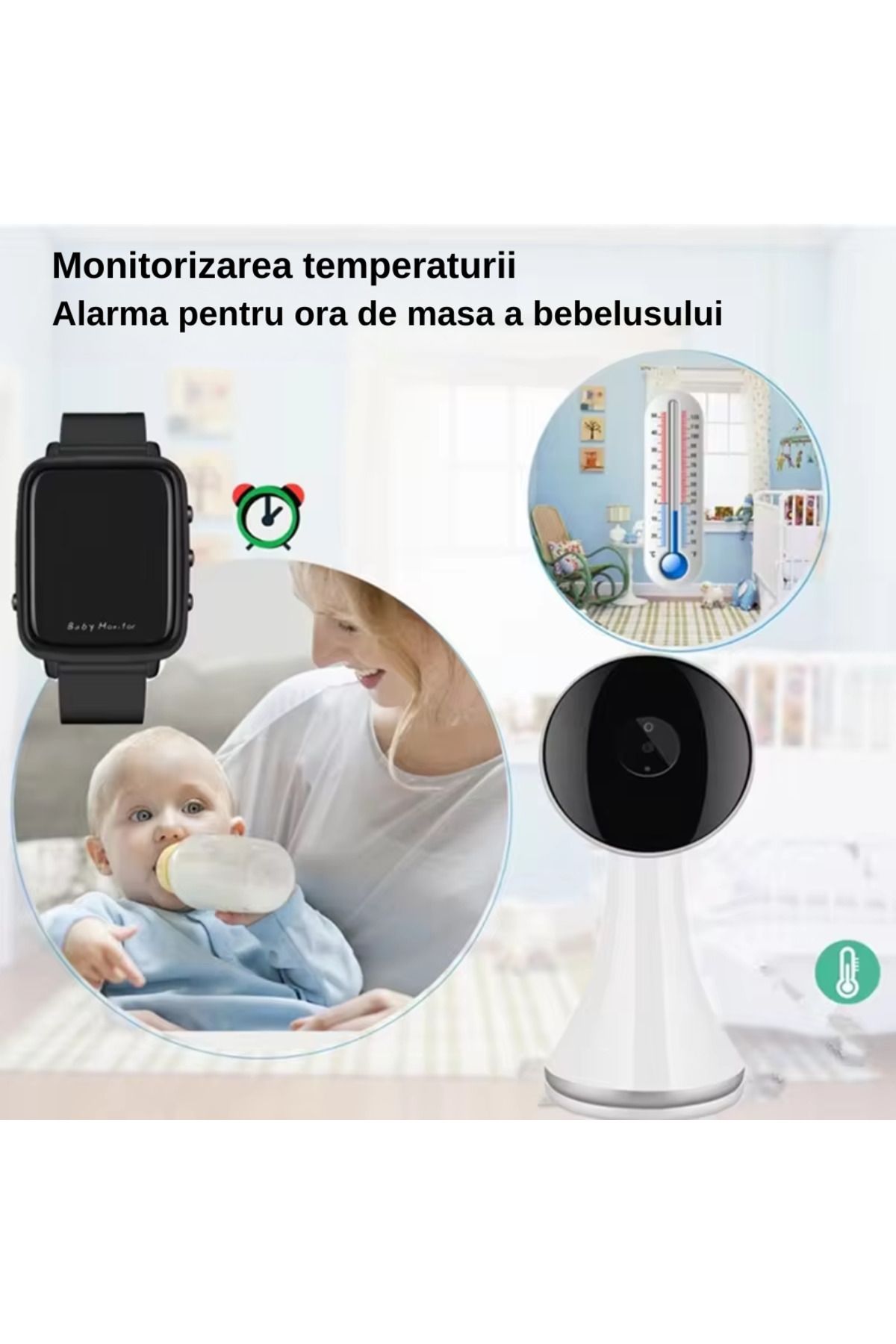 MILARIS-Wireless Baby Monitor With Smartwatch, MILARIS®, Ability to Talk to Baby, Built-in Microphone 6