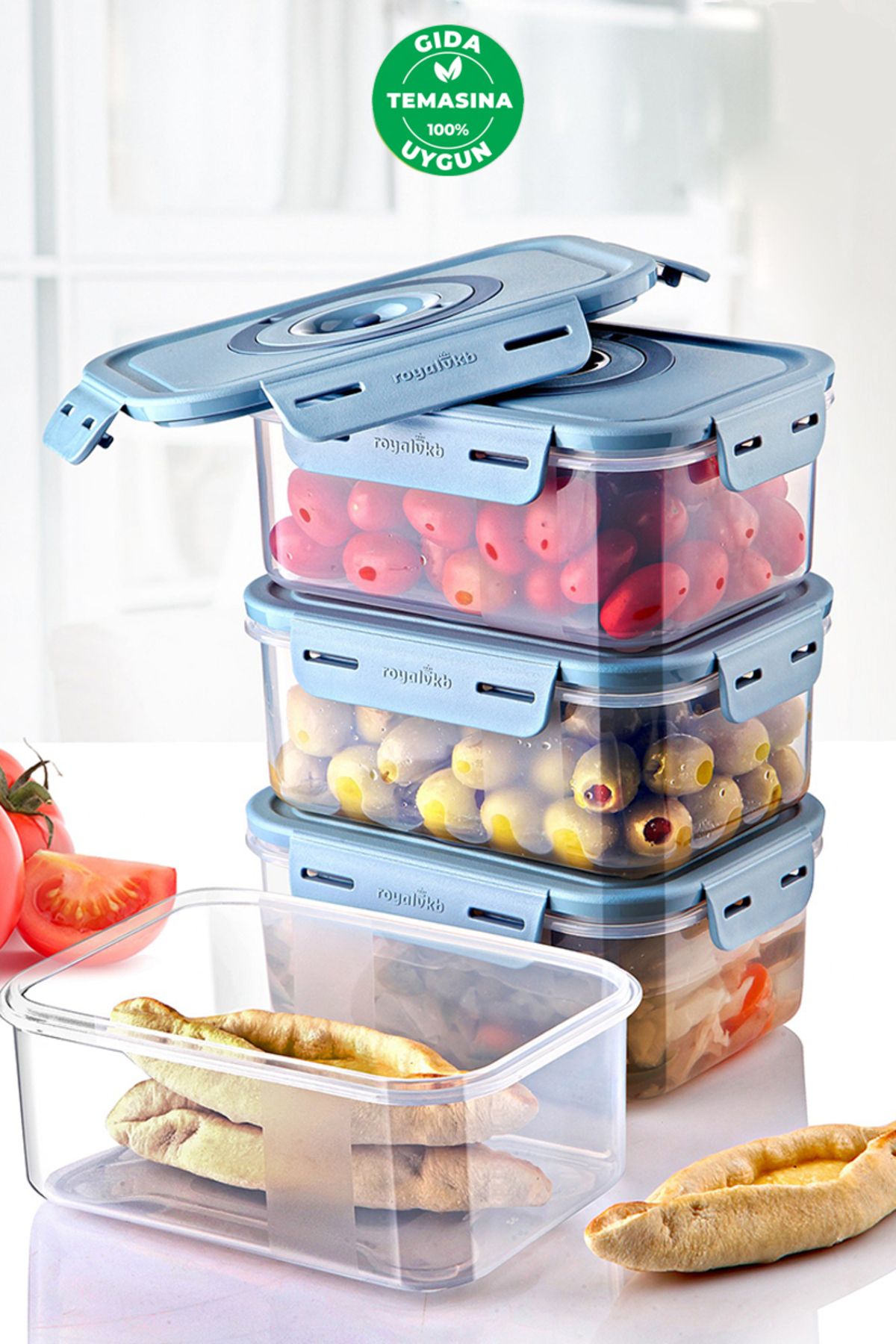 Prima Nova-Seoul Vacuum Product Storage Container 900 ml Set of 4 1