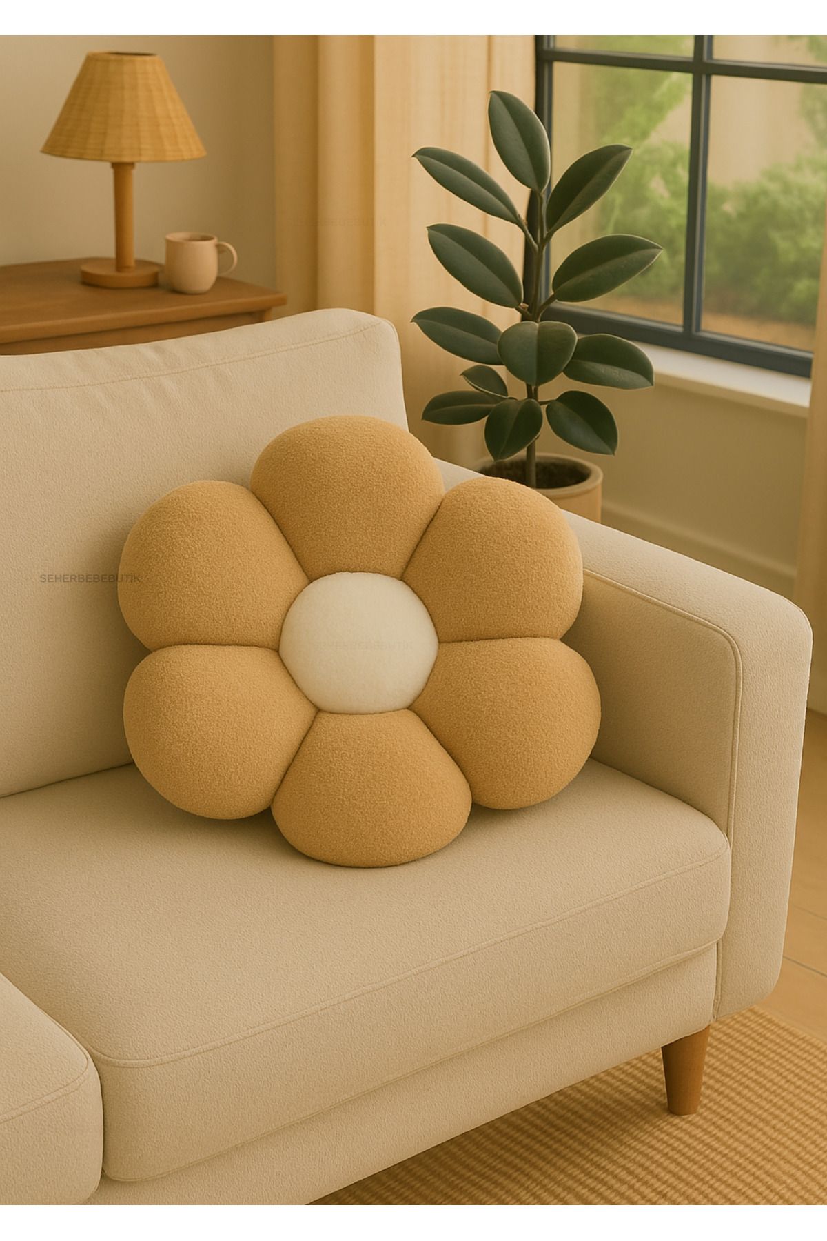 Plush Soft-Plush Daisy Decorative Pillow Cushion - Imported Fabric - Antiallergic 1
