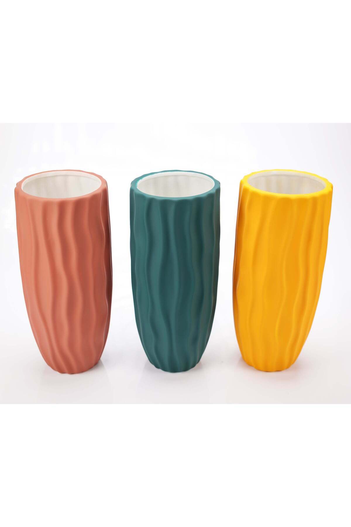 Ella Home Italia-Decorative vase "Waves" coral 3