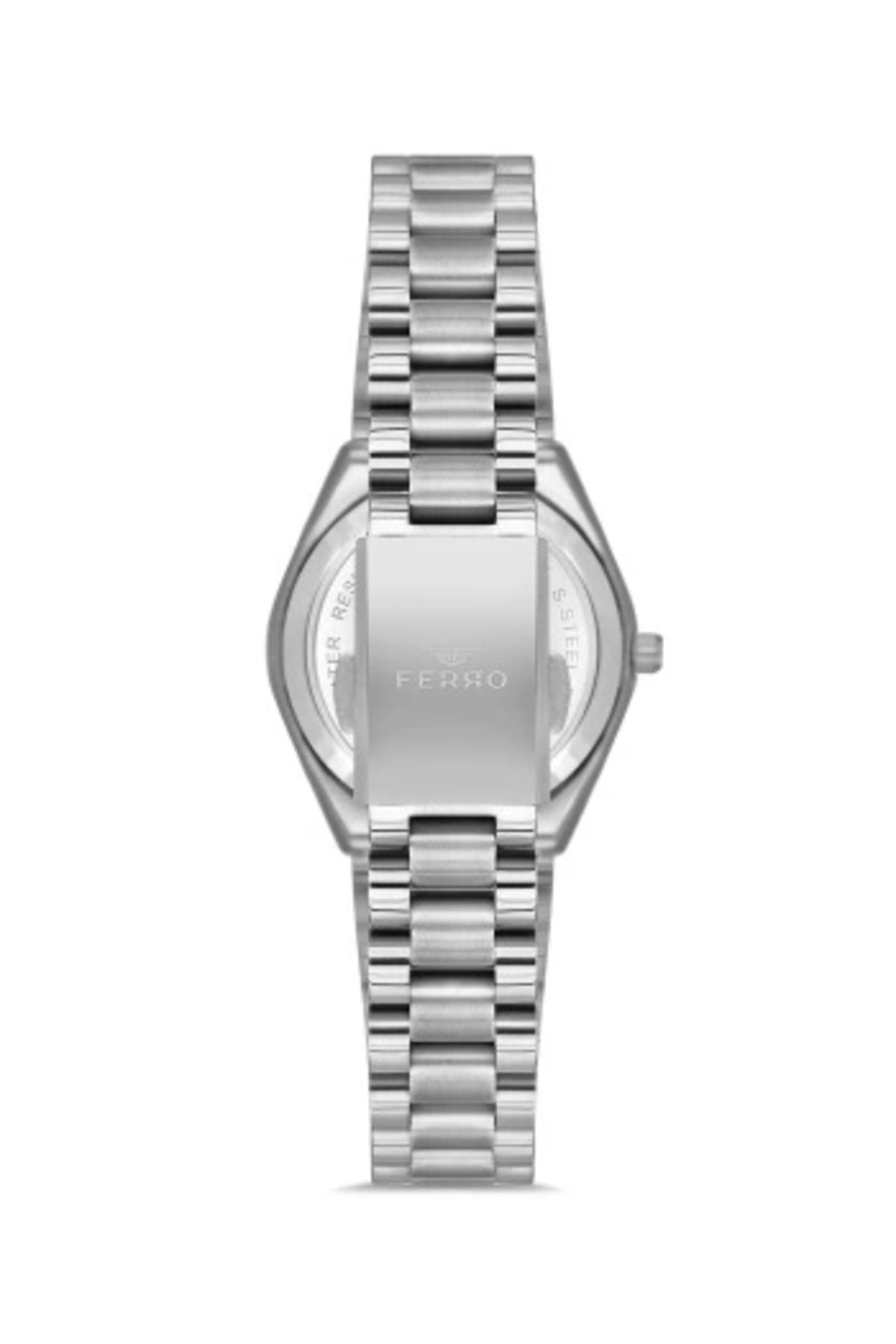 FERRO-Silver Steel Band Women's Wrist Watch Fl21492A-A15 2