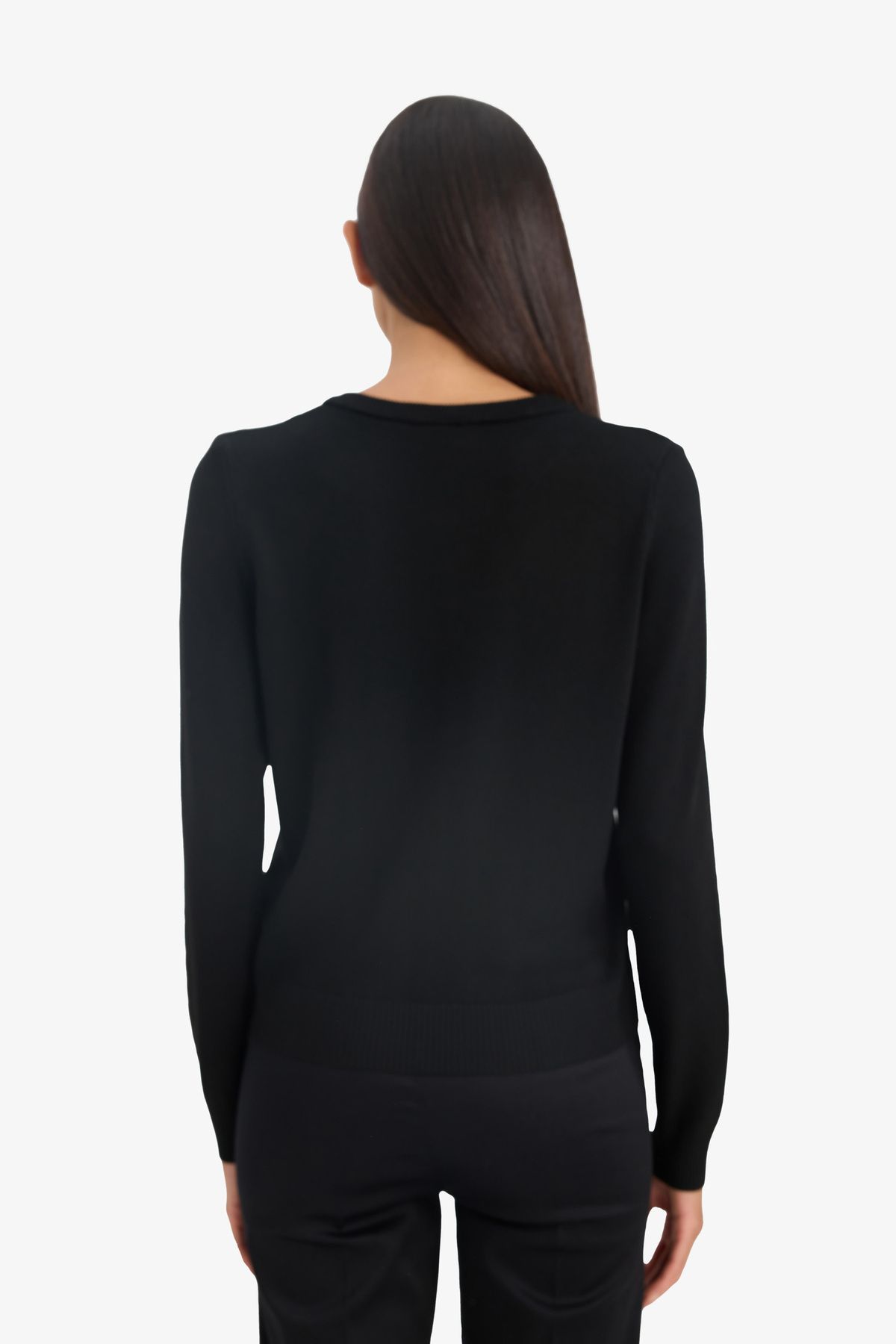 DeFacto-Basic-Strickjacke mit normaler Passform und Rundhalsausschnitt D6282AX25SP 4