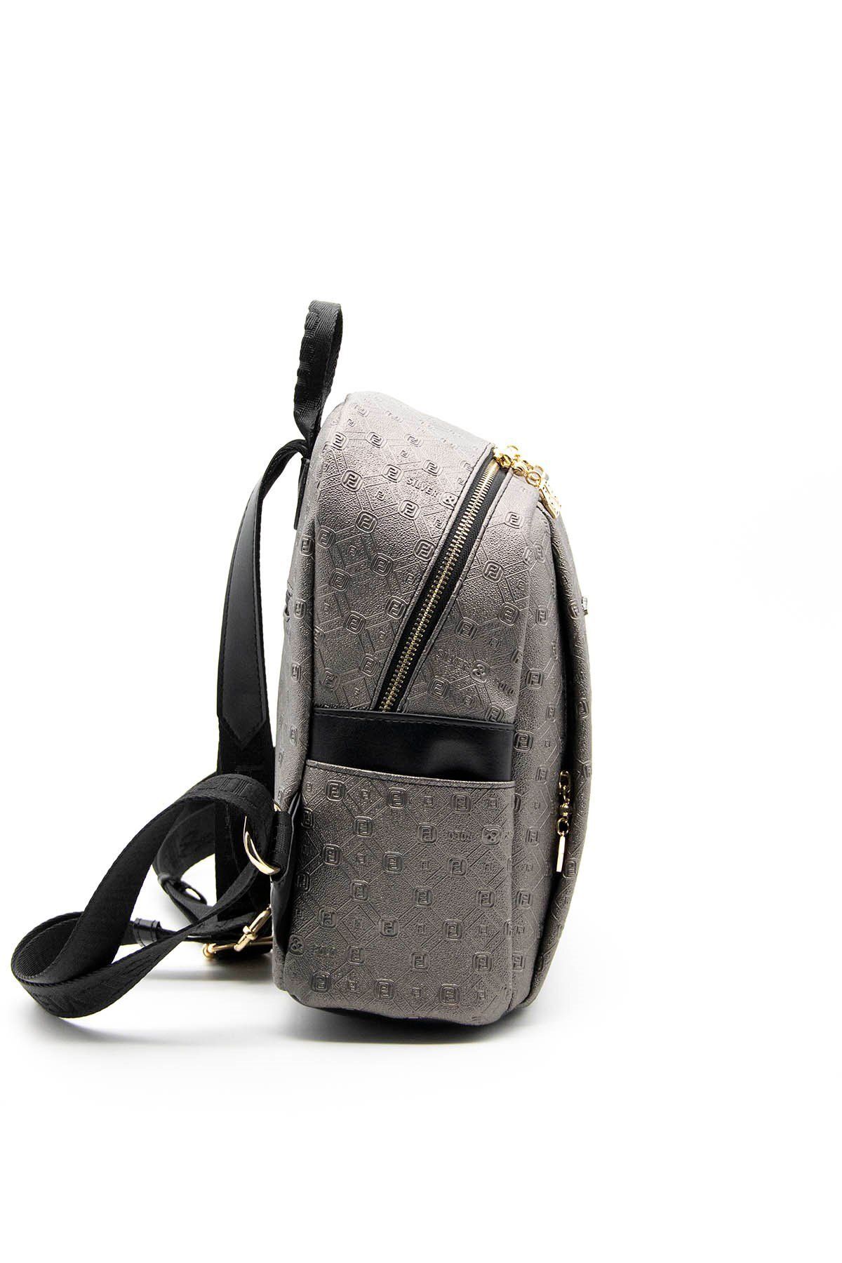 Silver Polo-Silver & Polo Platinum - Black Sp926 Women's Backpack 4