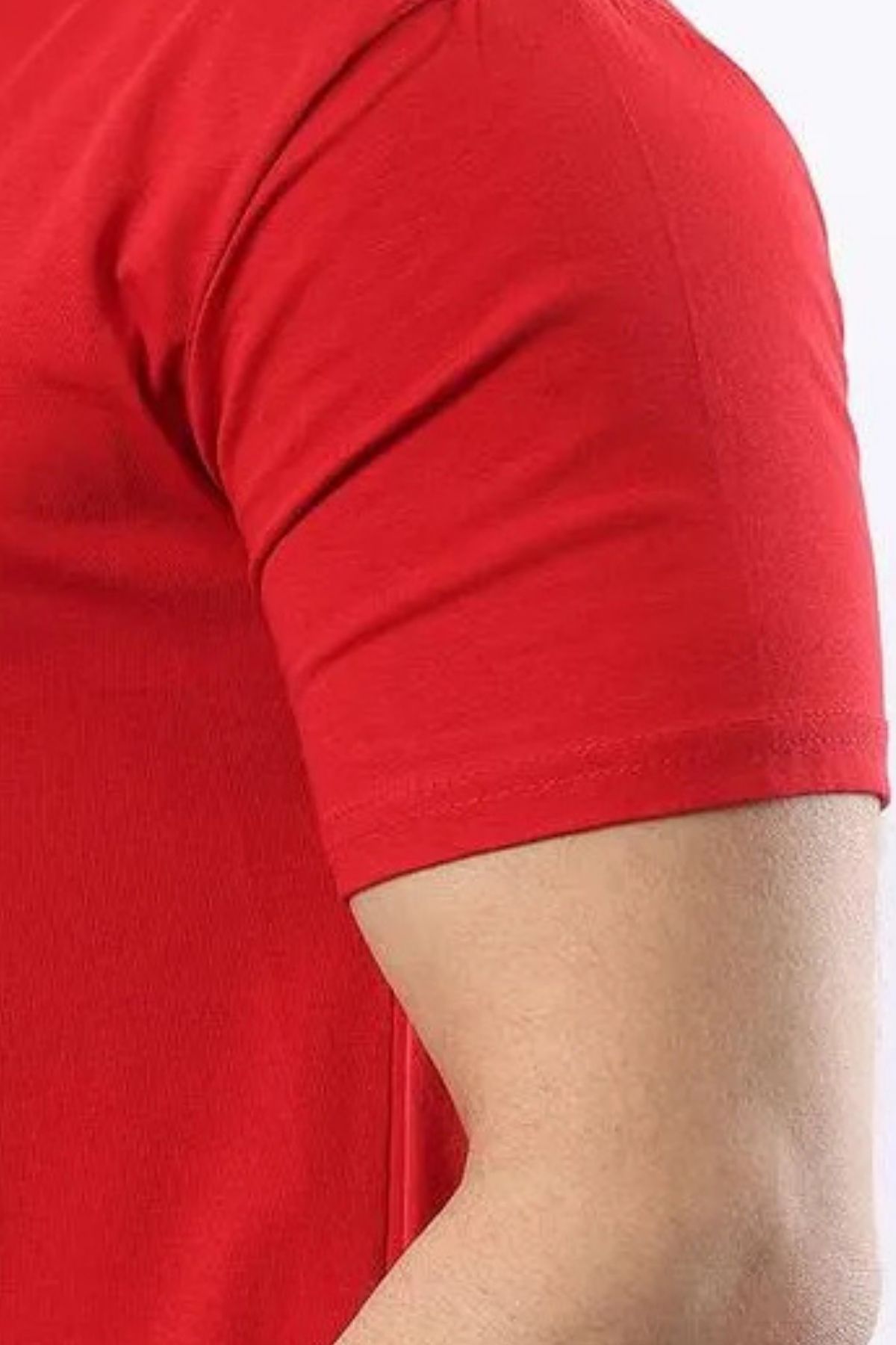 comstar-Men's Short Sleeve Summer Crew Neck Red T-Shirt 5